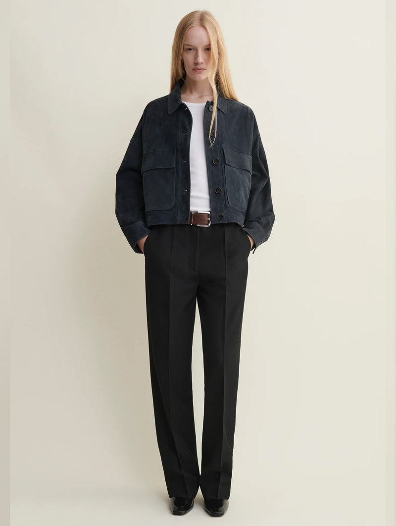 Miri Suede Jacket in Royal