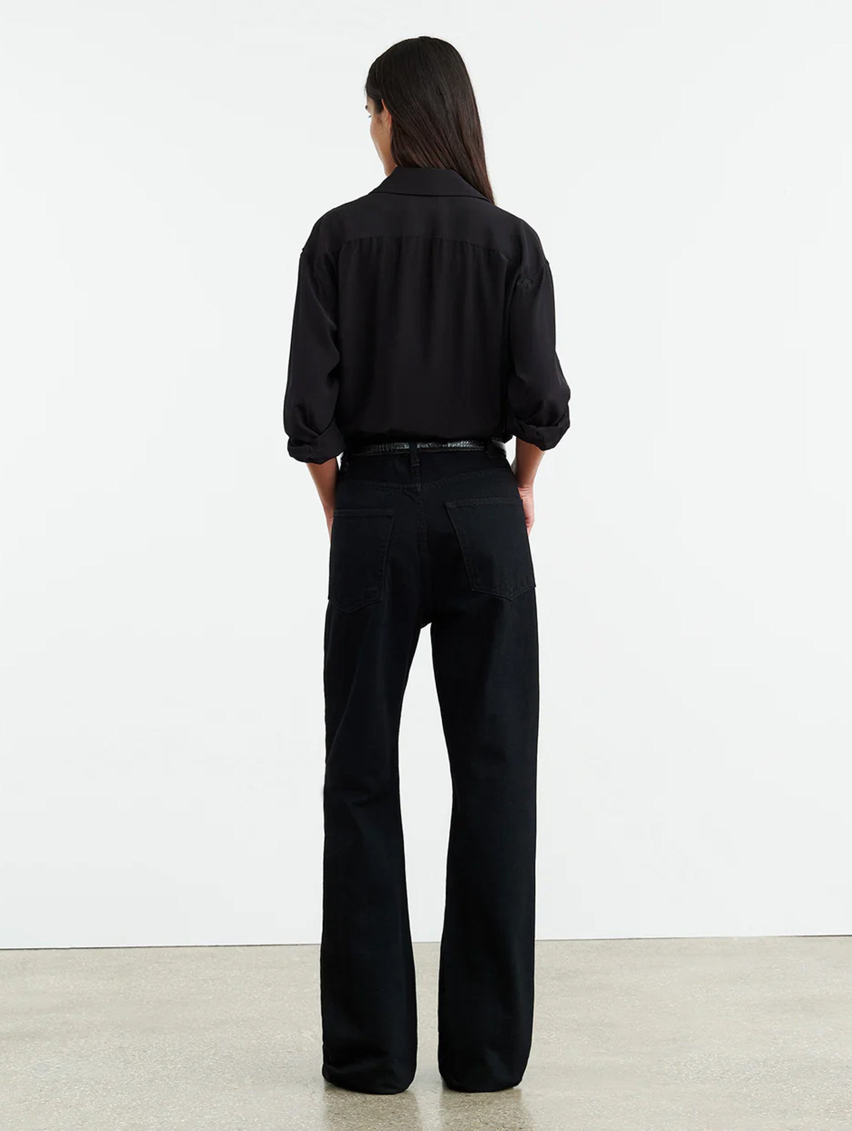Mitchell Jean in Distressed Black