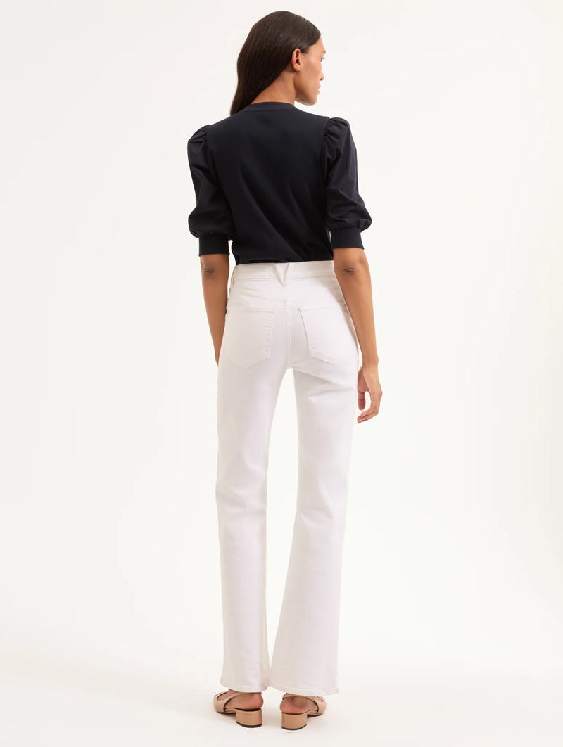 Coralee Puff Sleeve Tee in Navy
