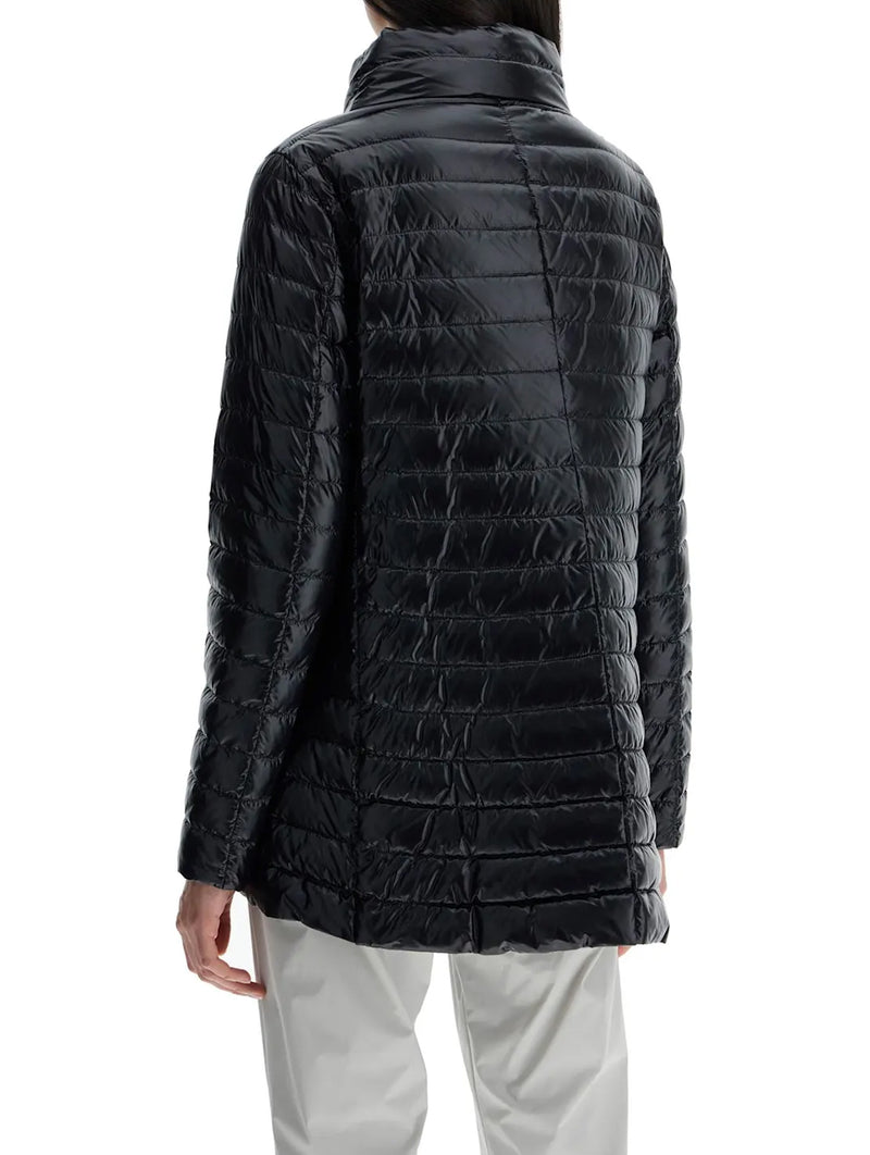 Reversible Nylon Ultralight A-shape Jacket in Black/Grey