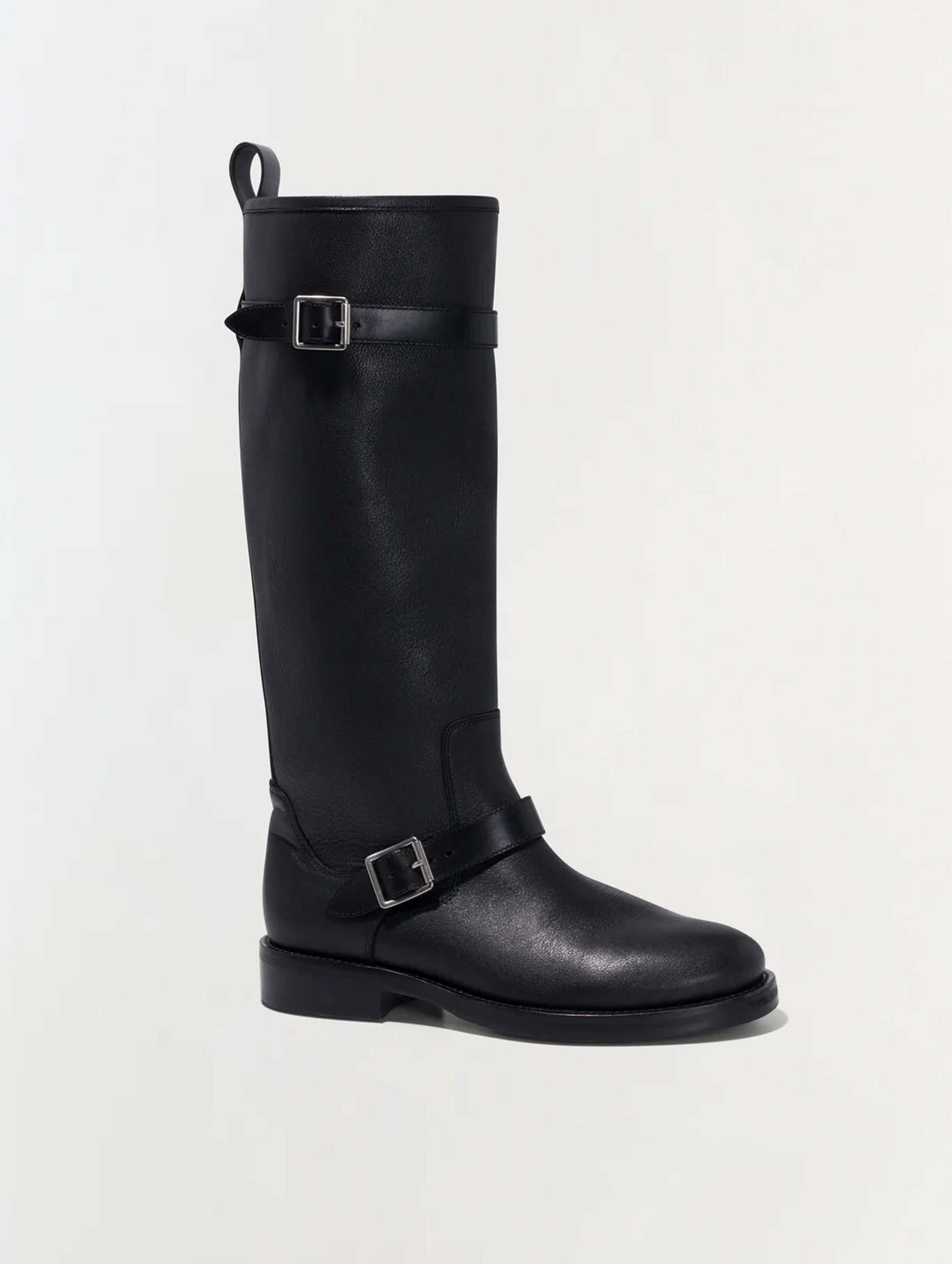 Noah Leather Boot in Black