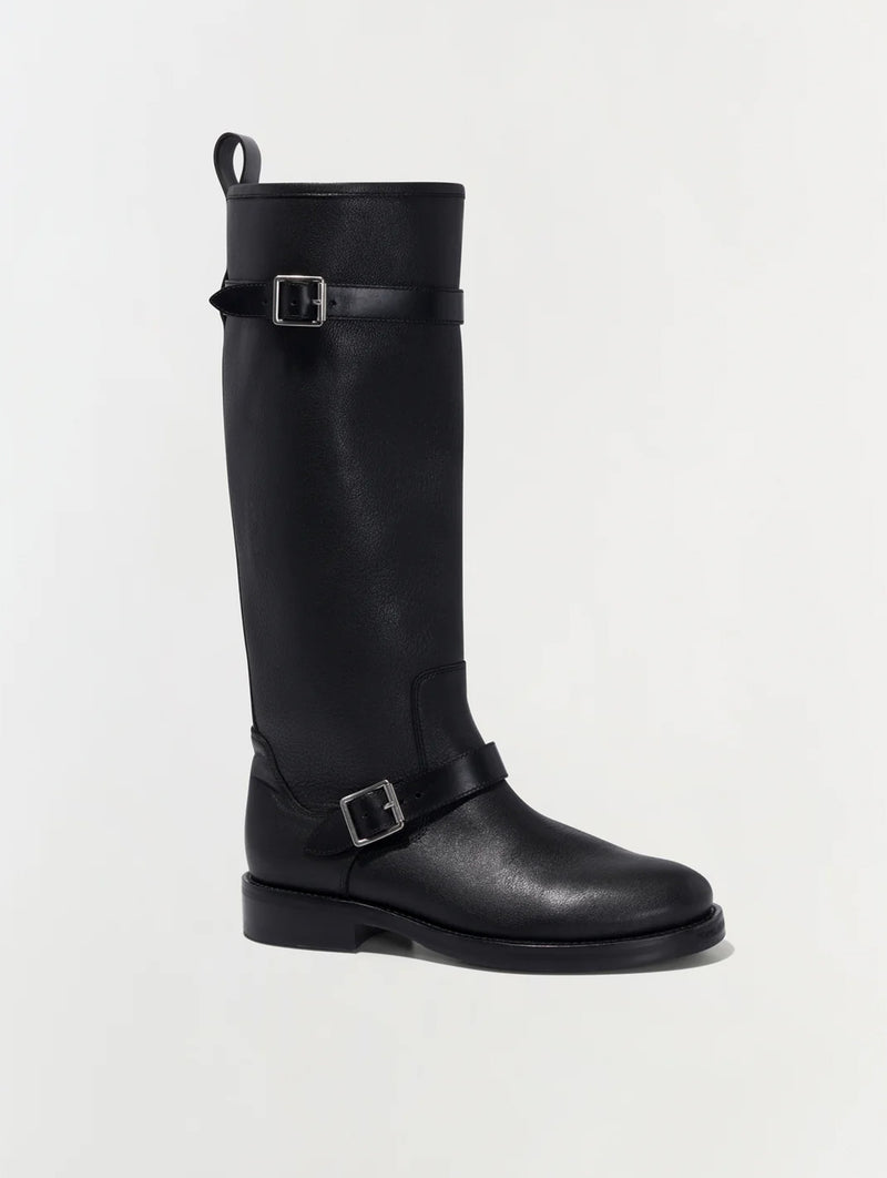 Noah Leather Boot in Black