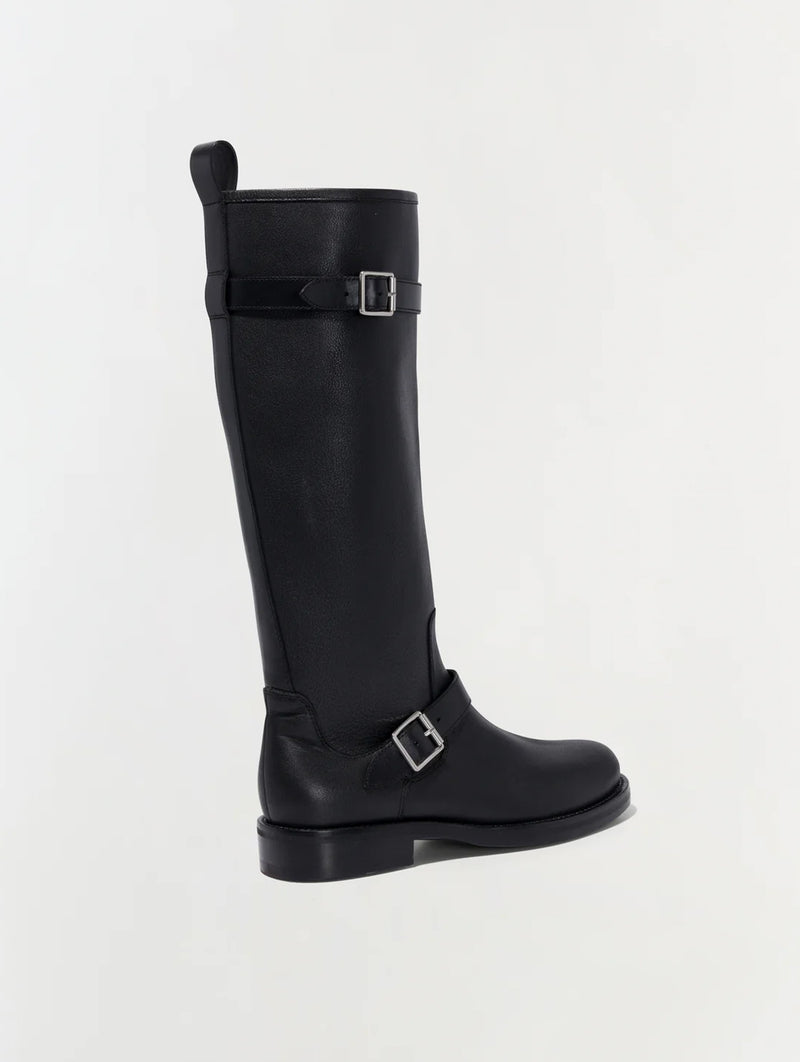 Noah Leather Boot in Black