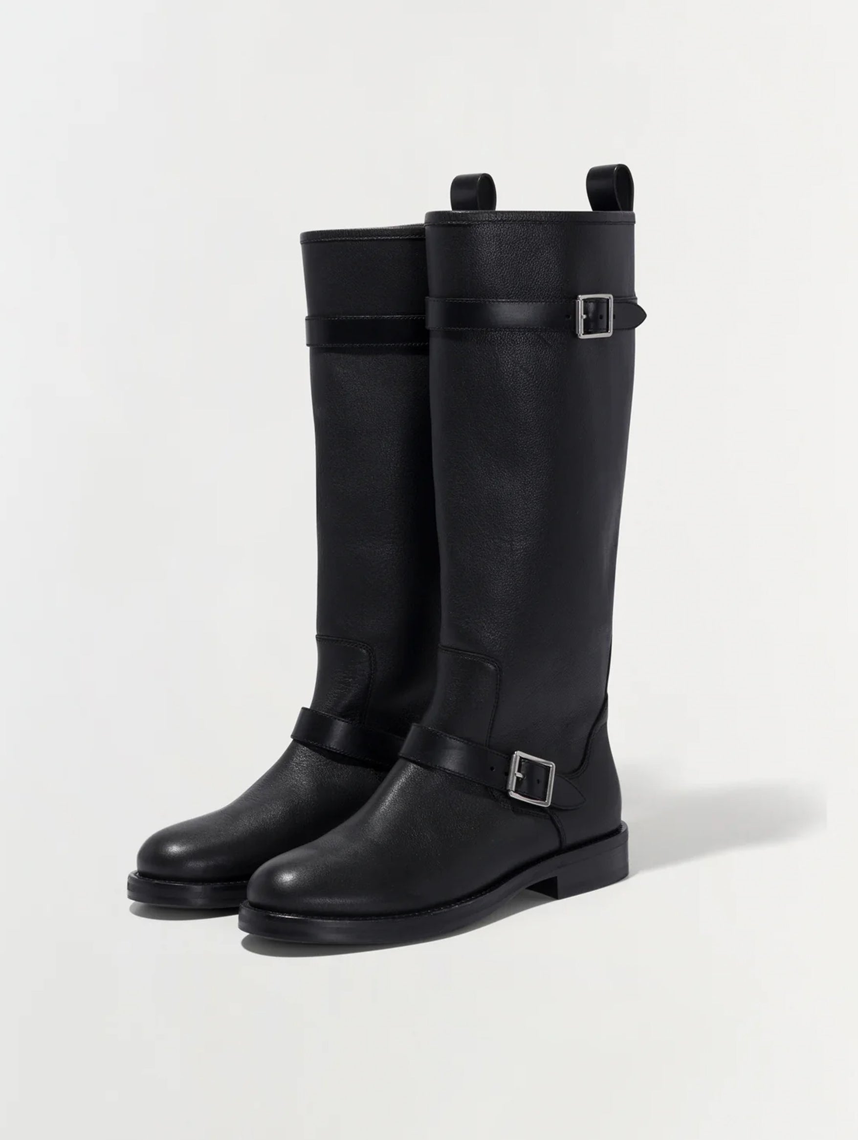 Noah Leather Boot in Black