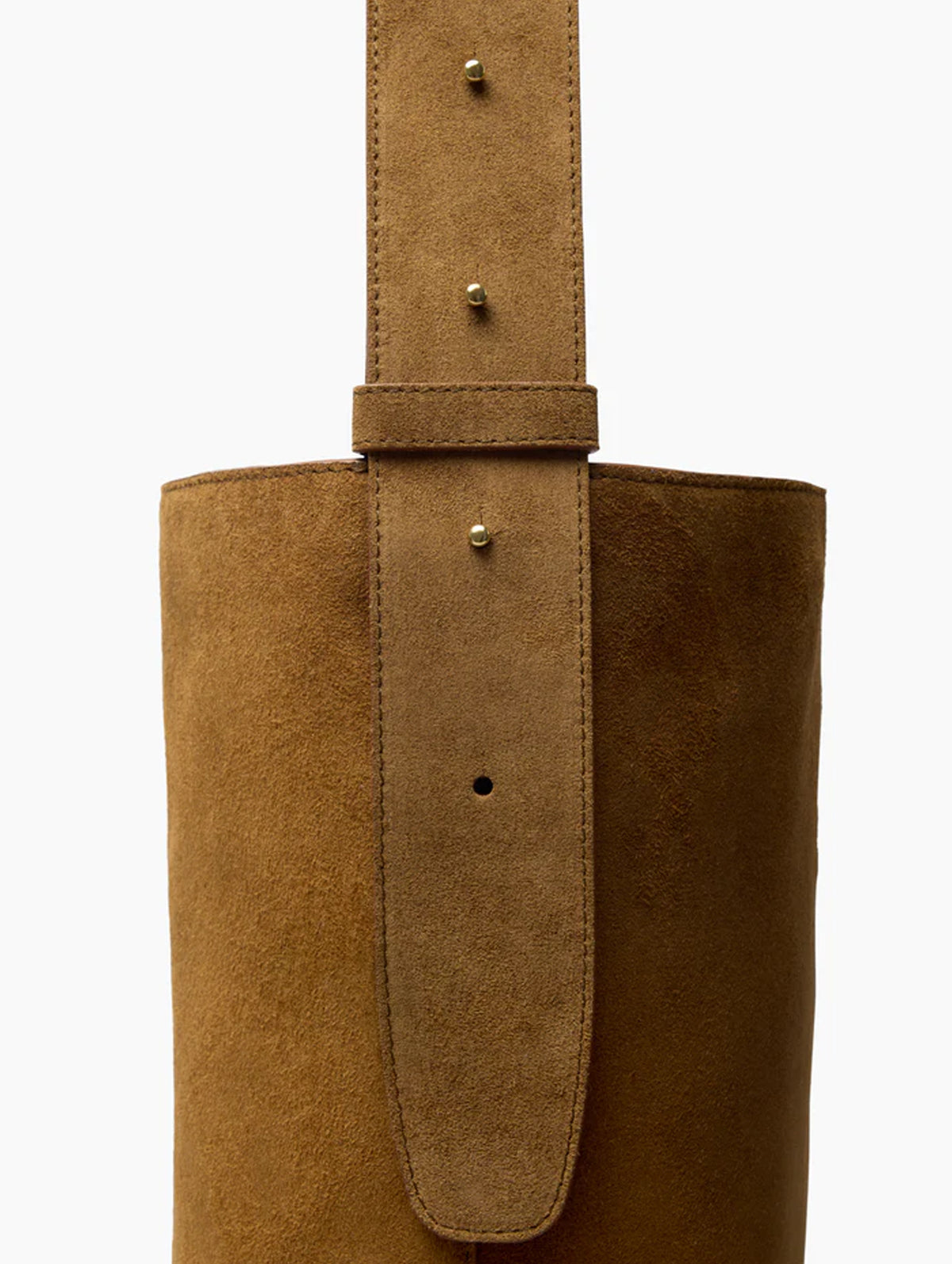 The Norma Tote in Maple Brown Suede