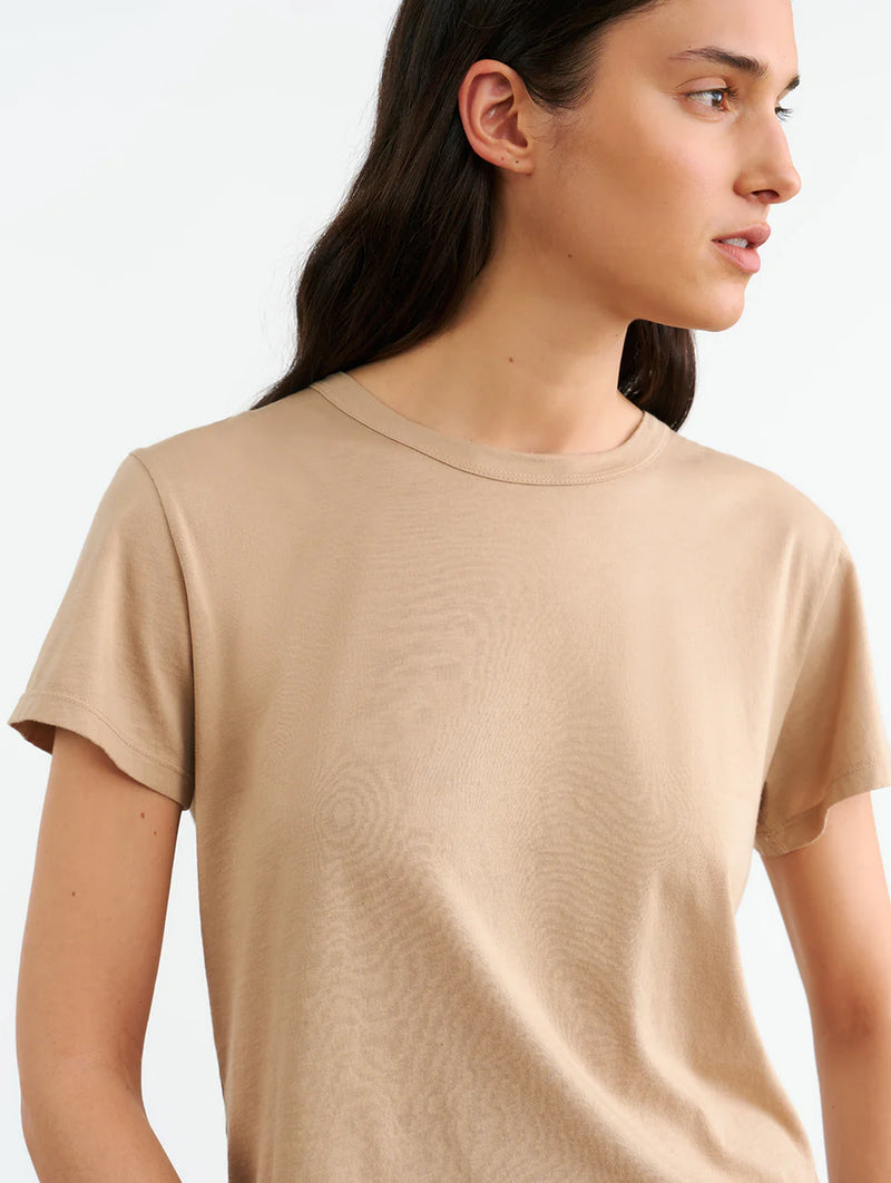 Noya Tee in Pale Khaki