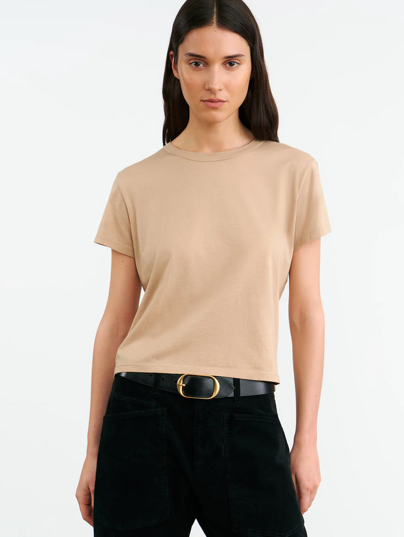 Noya Tee in Pale Khaki