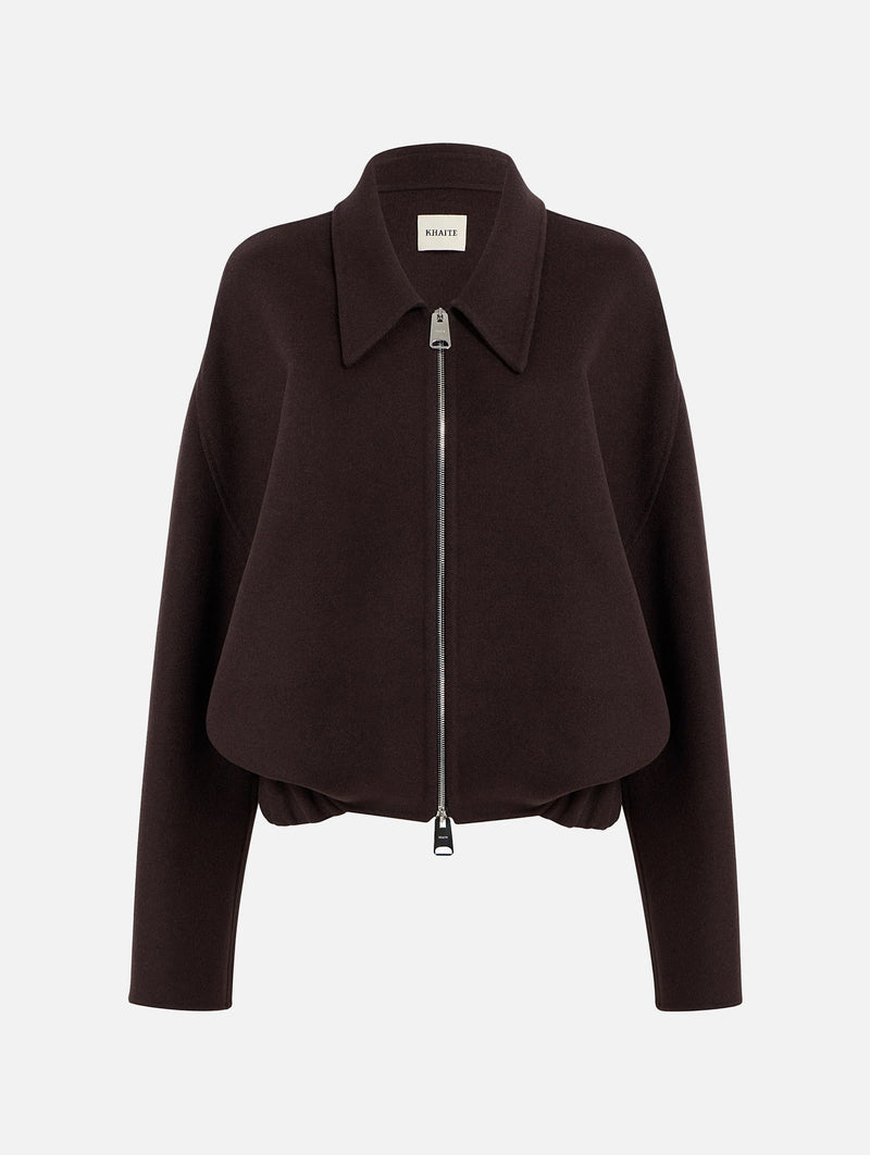 Odin Wool Jacket in Dark Brown