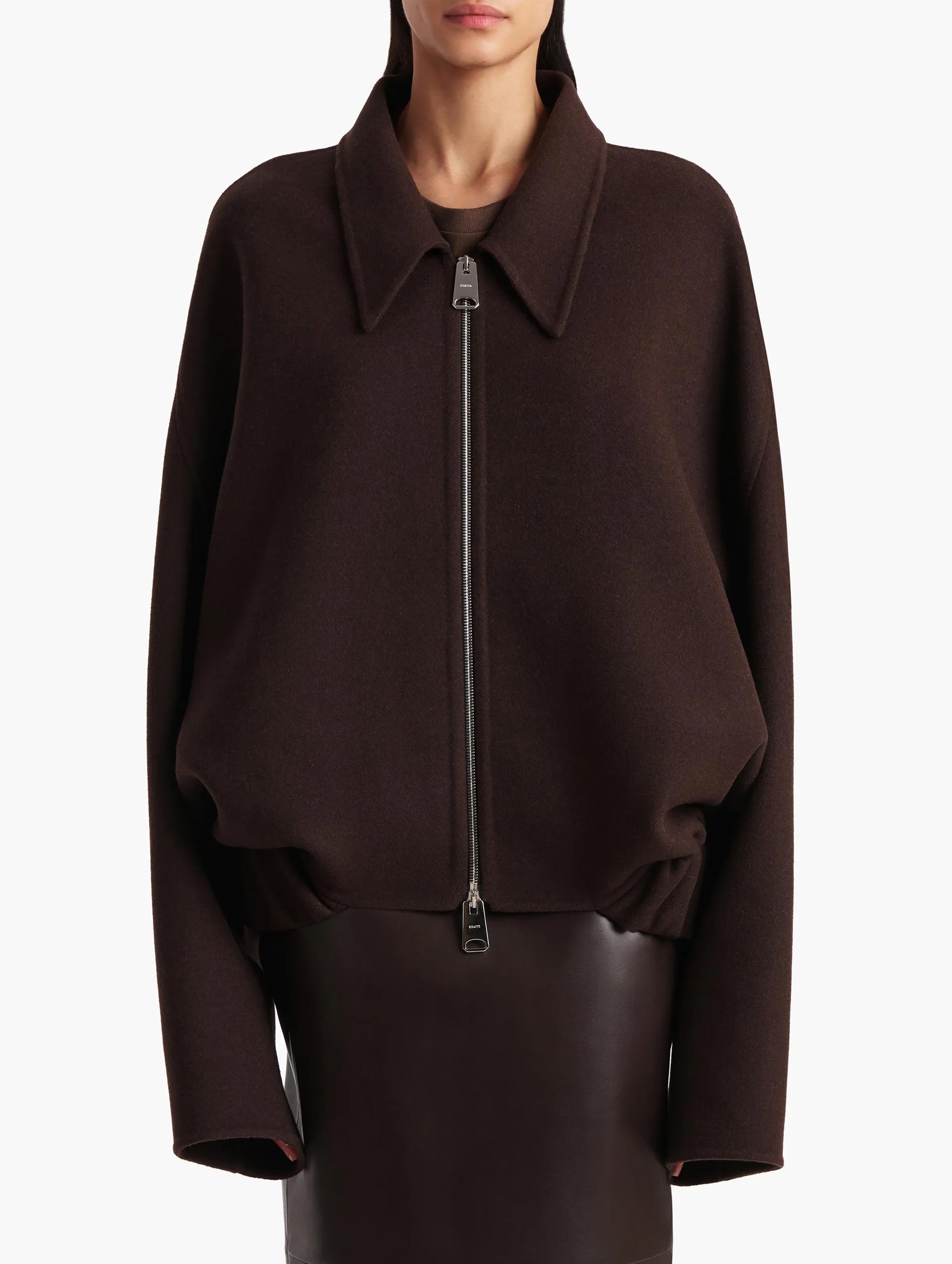 Odin Wool Jacket in Dark Brown