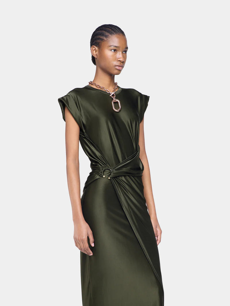 Robe Long Dress in Khaki