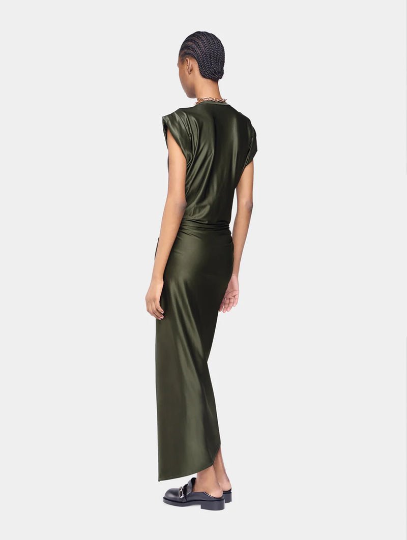 Robe Long Dress in Khaki
