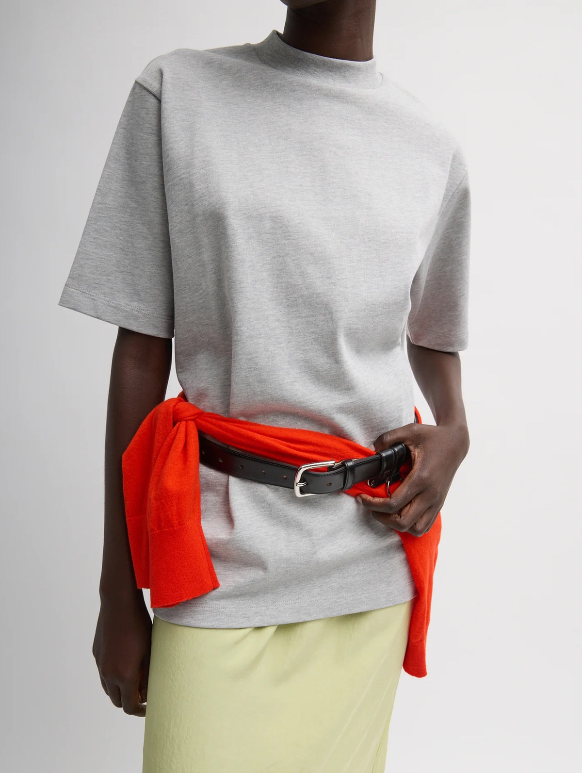 Perfect Unisex Tee in Heather Grey