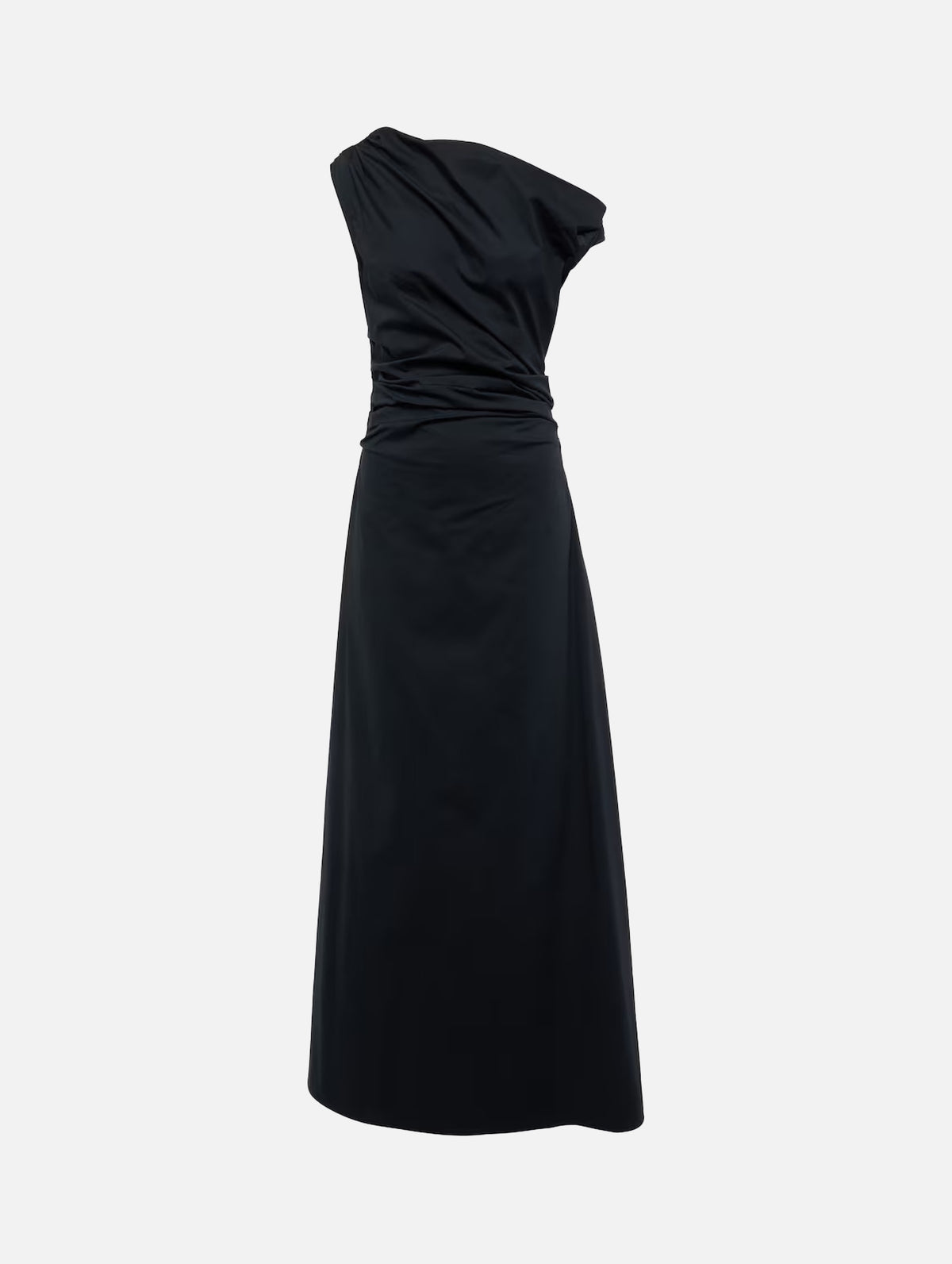 Phare Silk Maxi Dress in Black