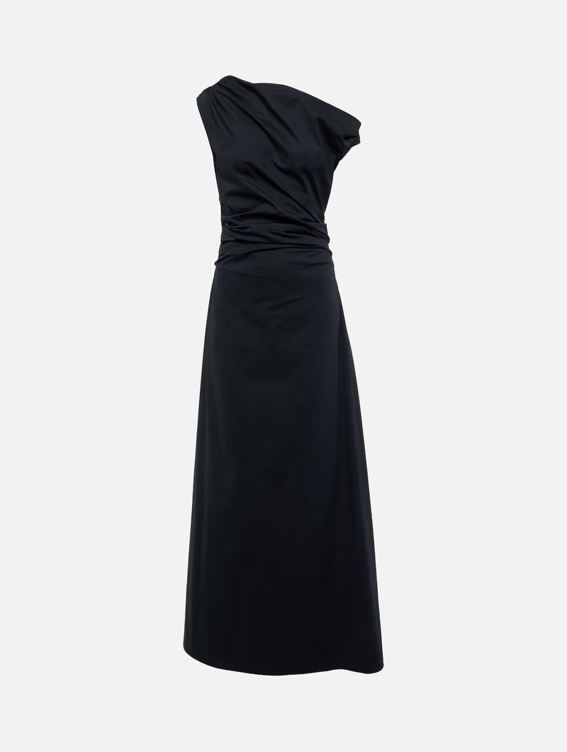Phare Silk Maxi Dress in Black