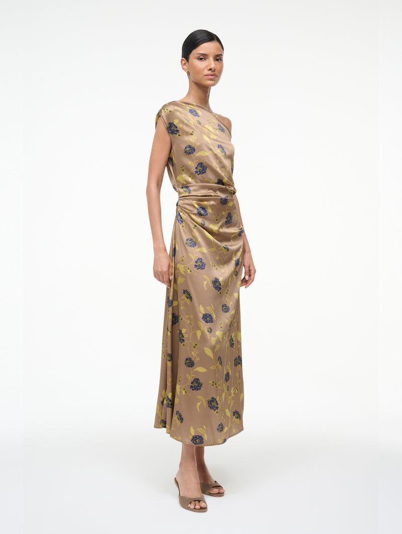 Phare Silk Dress in Vintage Floral