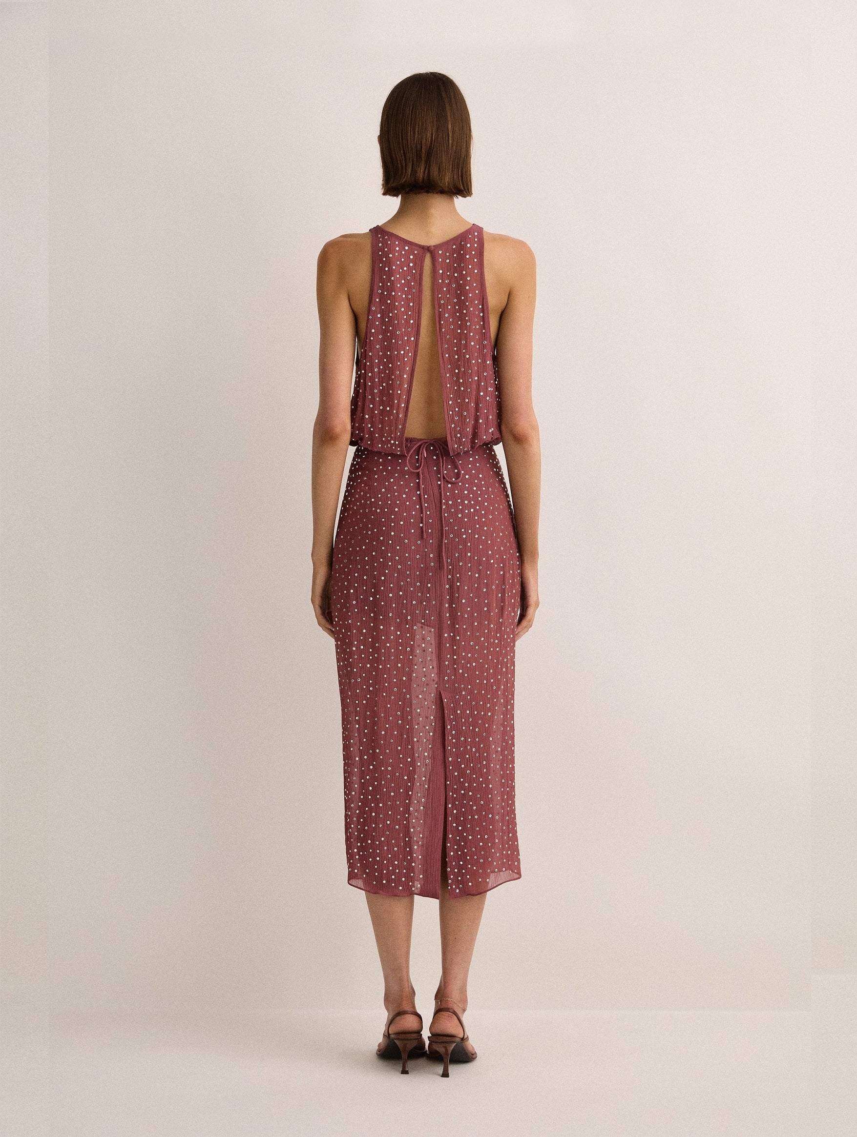 Crystal Embelished Top in Plum