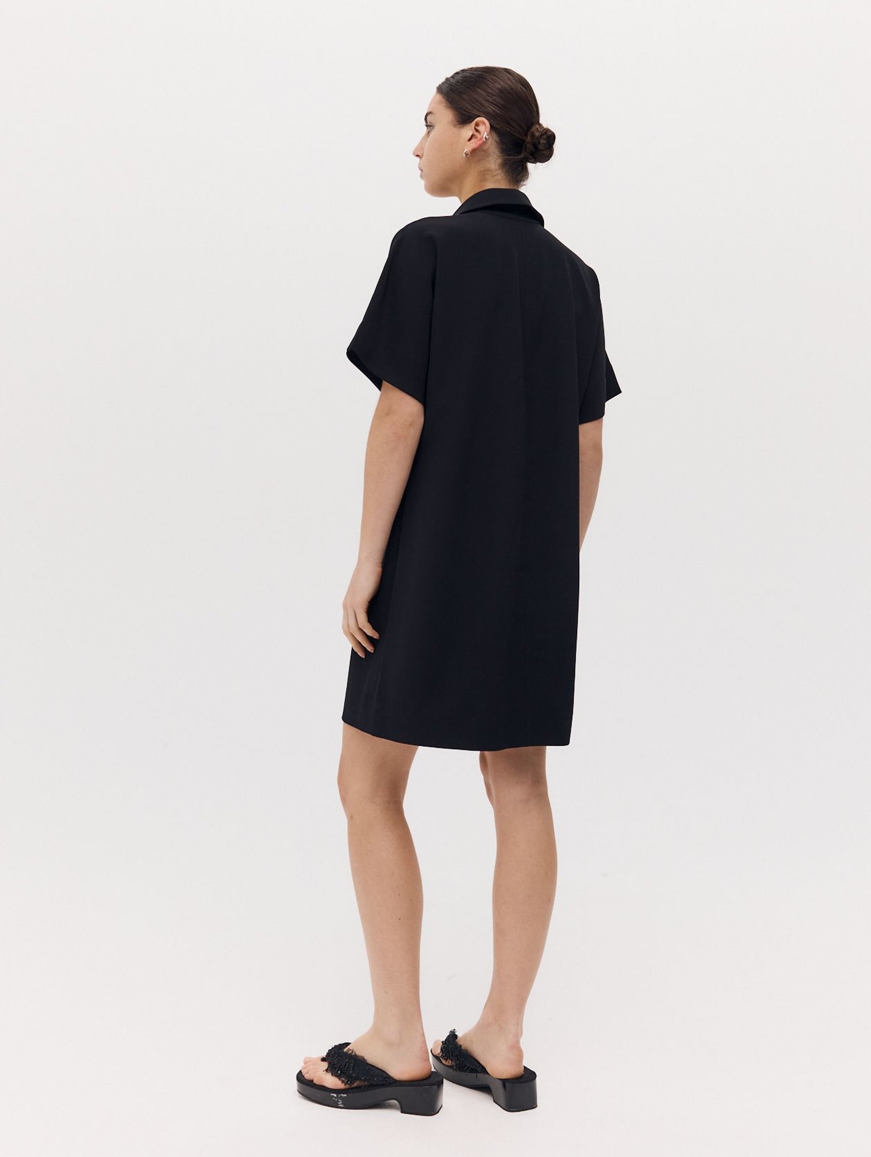 Polo Mini Dress in Black