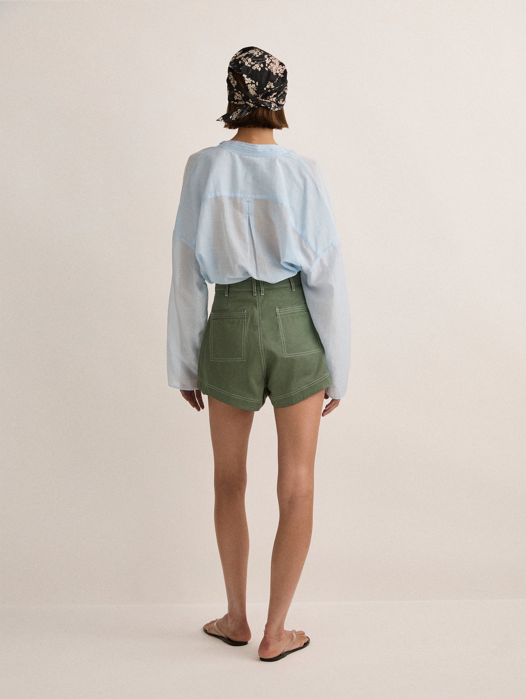 Quinn Blouse in Sky Blue