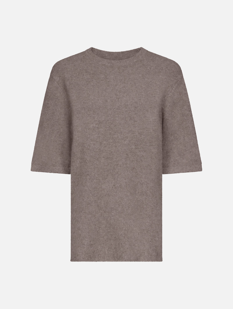 Raven Short Sleeve Sweater in Ashes