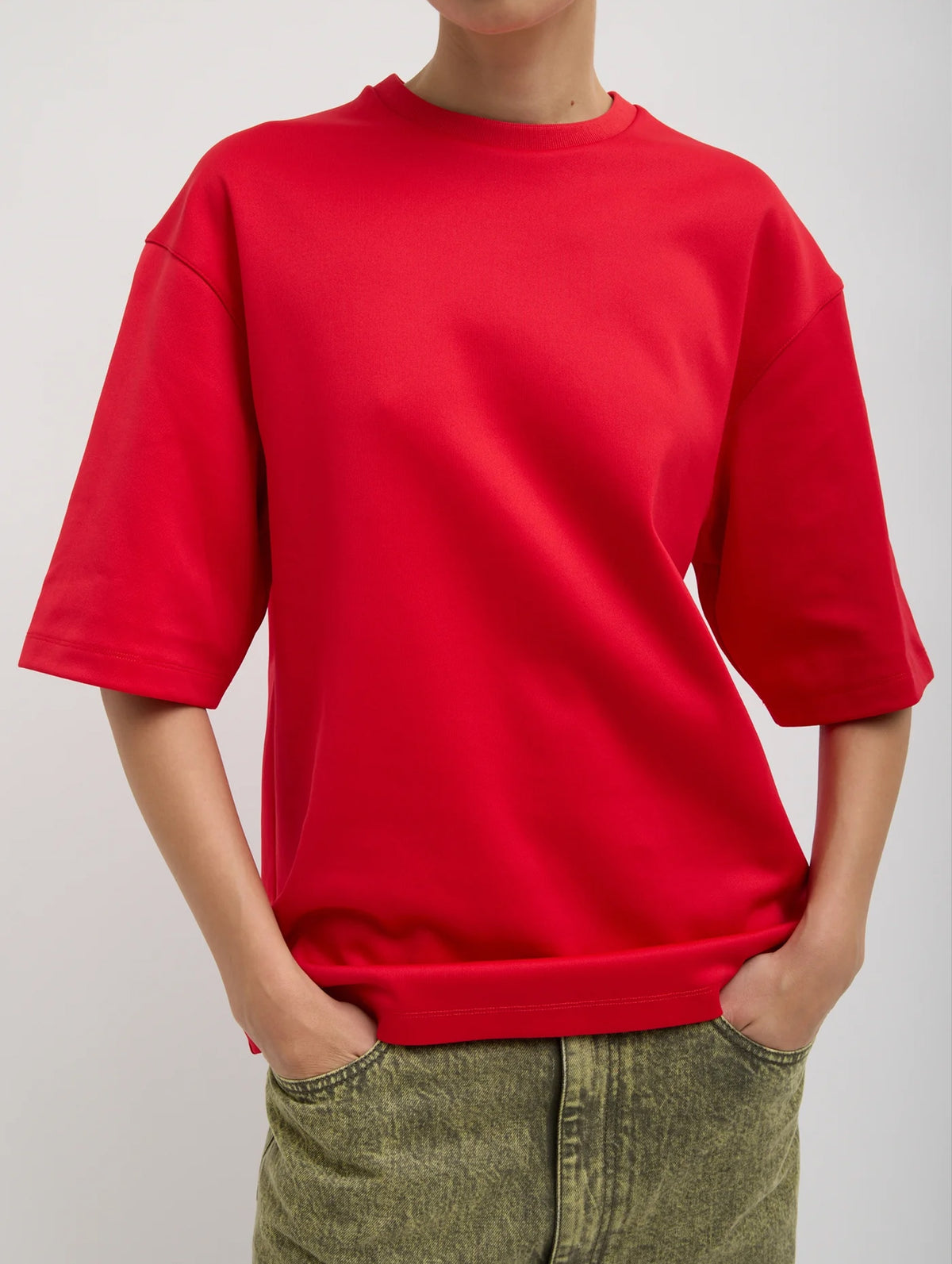 Active Knit Easy T-shirt in Red