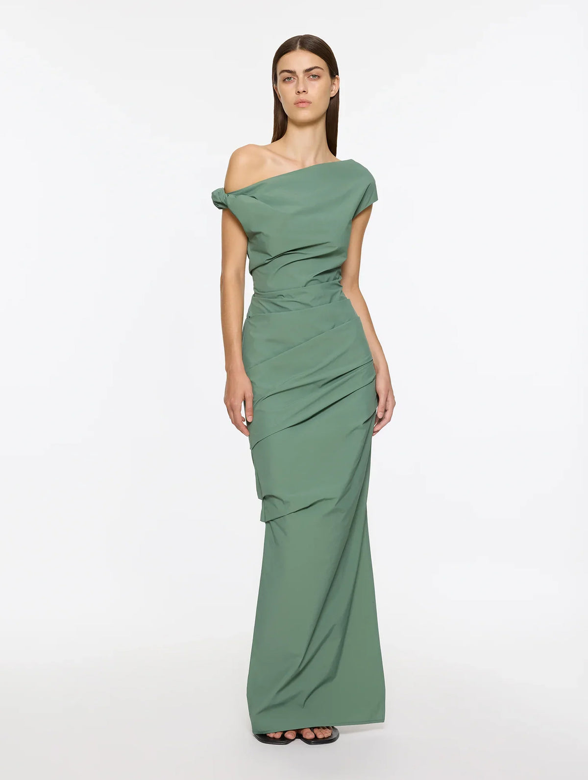 Remmy Dress in Duck Green