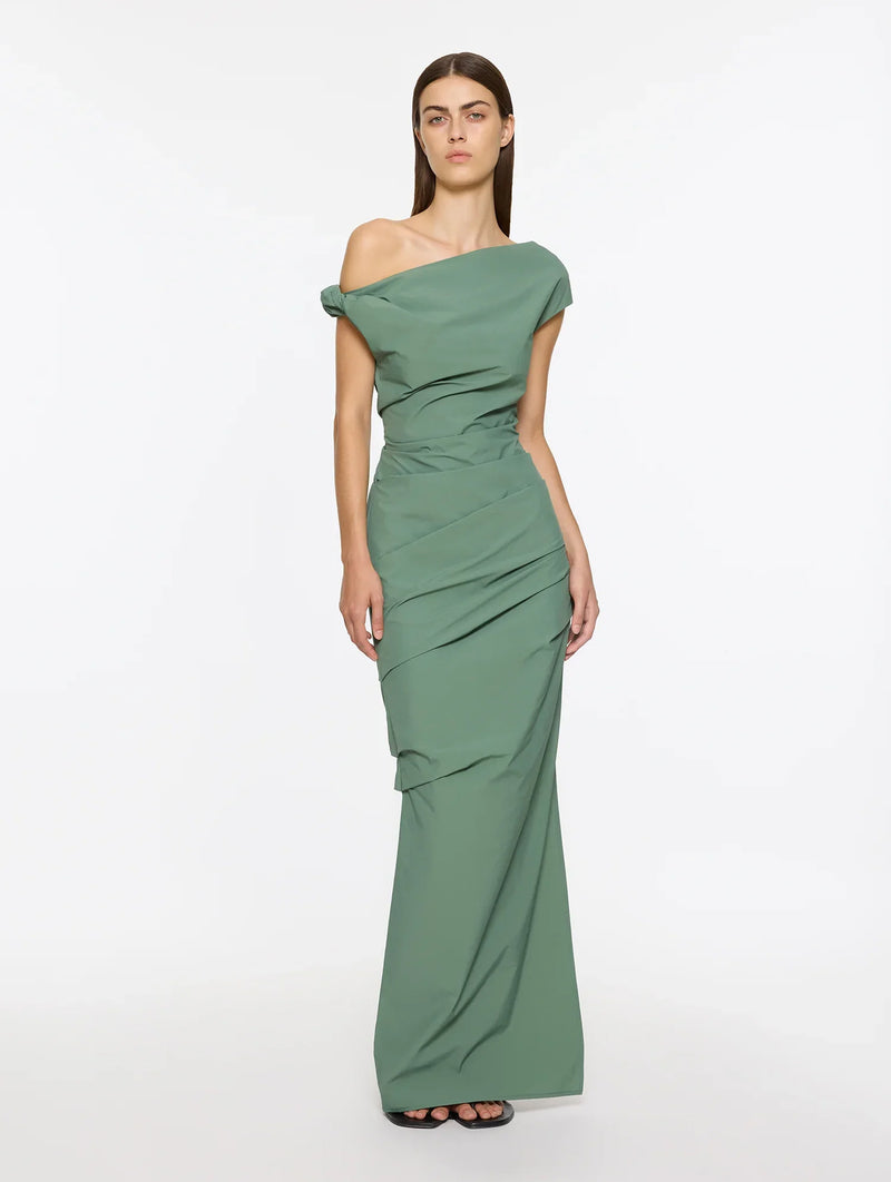 Remmy Dress in Duck Green