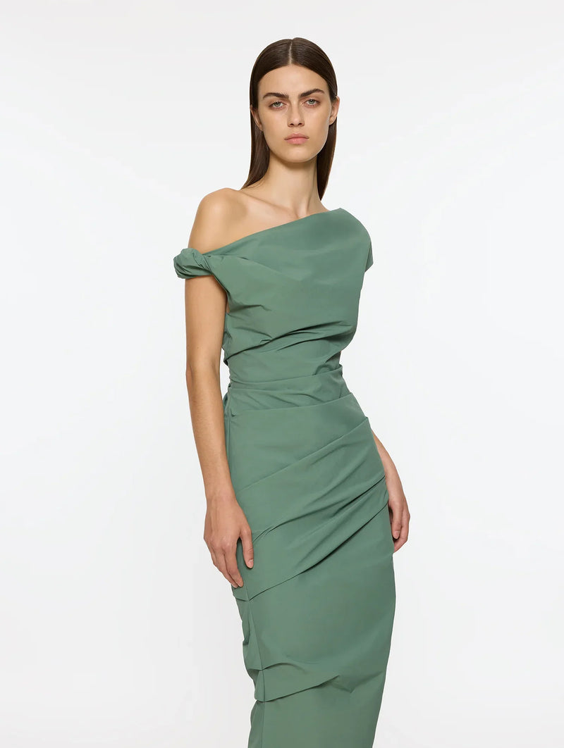 Remmy Dress in Duck Green