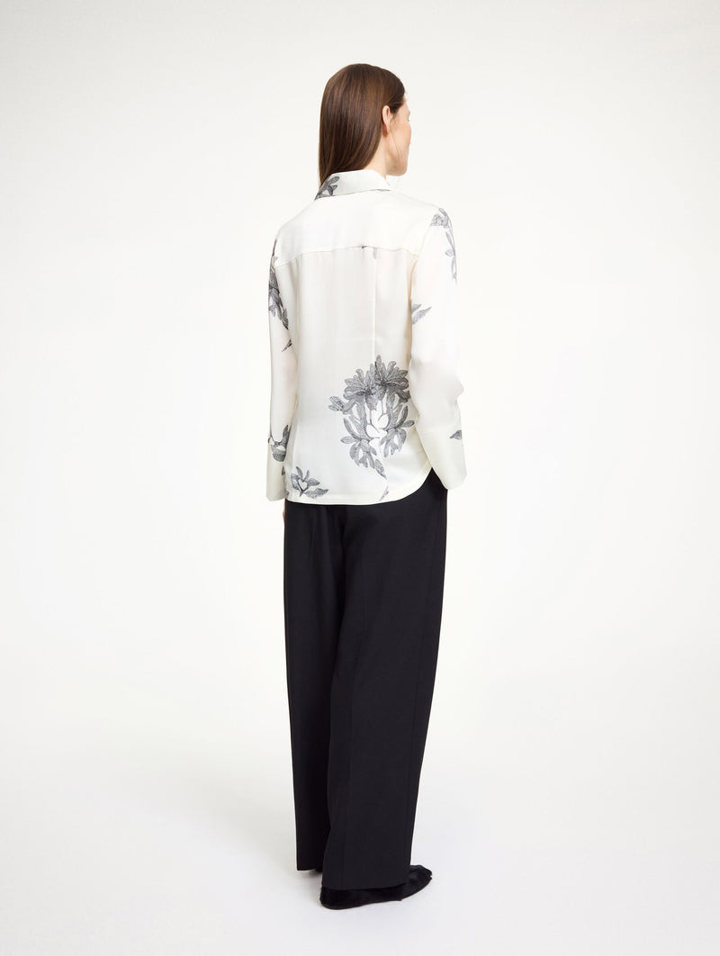 Rosiannas Satin Shirt in Floral Print