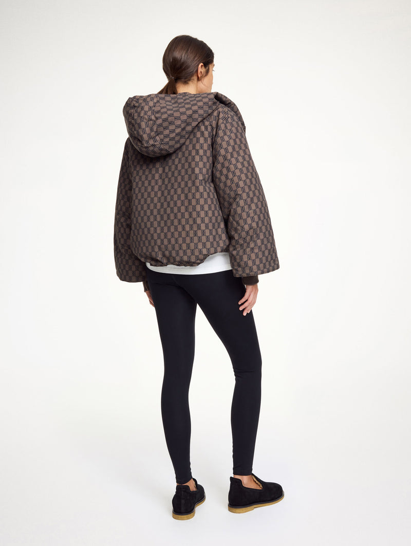 Sallie Recycled Cotton Jacket in Dark Mahogany