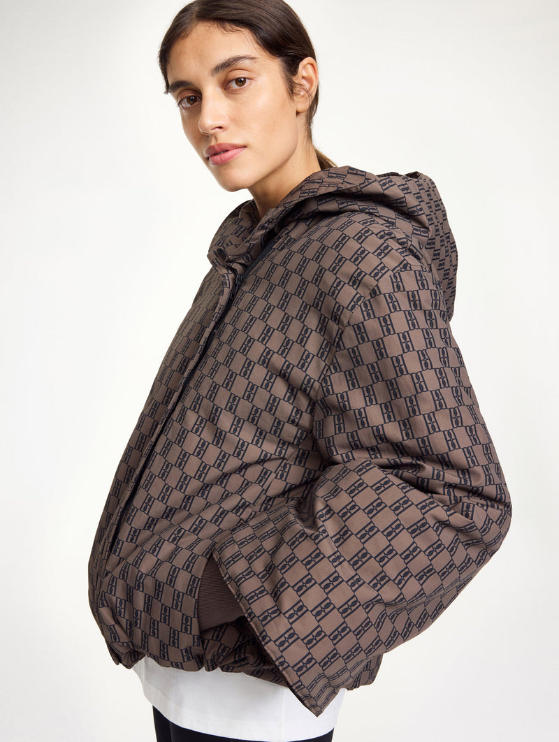 Sallie Recycled Cotton Jacket in Dark Mahogany