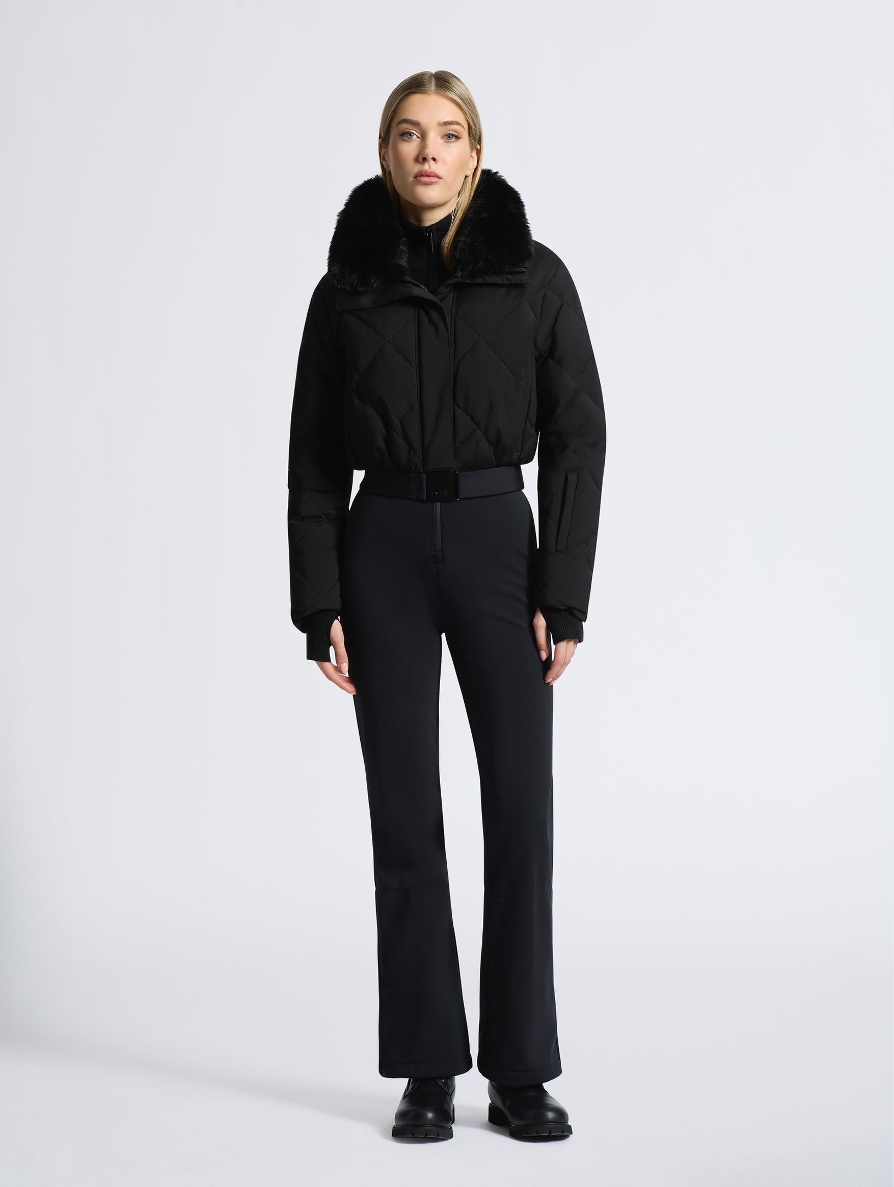 Saskia Ski Suit in Black