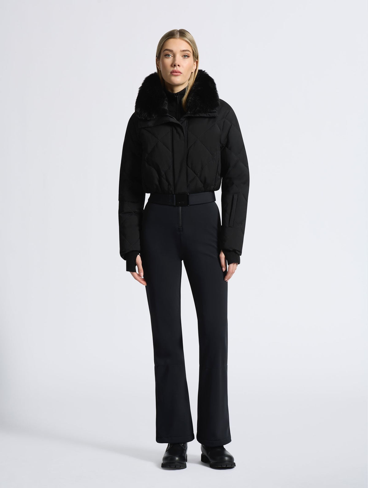 Saskia Ski Suit in Black
