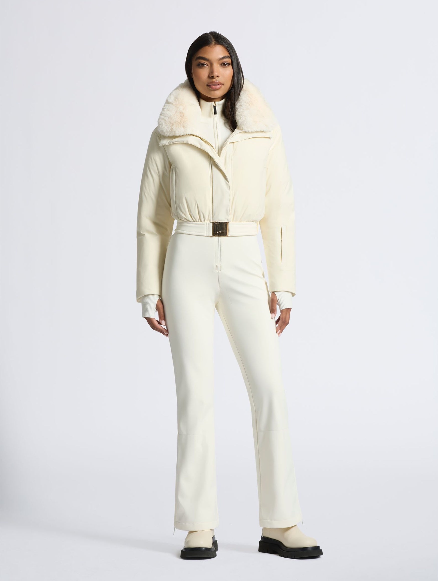 Saskia Ski Suit in White
