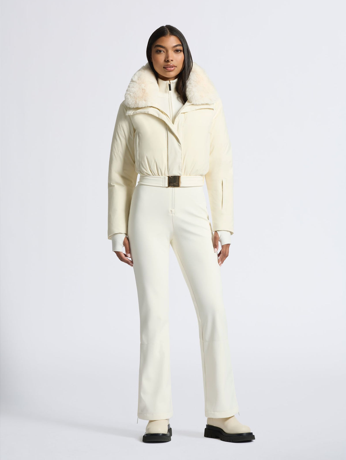 Saskia Ski Suit in White