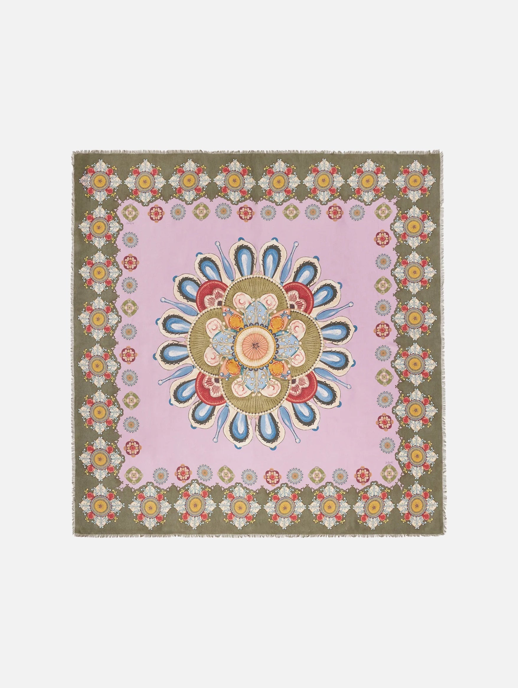 Square Scarf in Dusty Pink Nucleus Placée