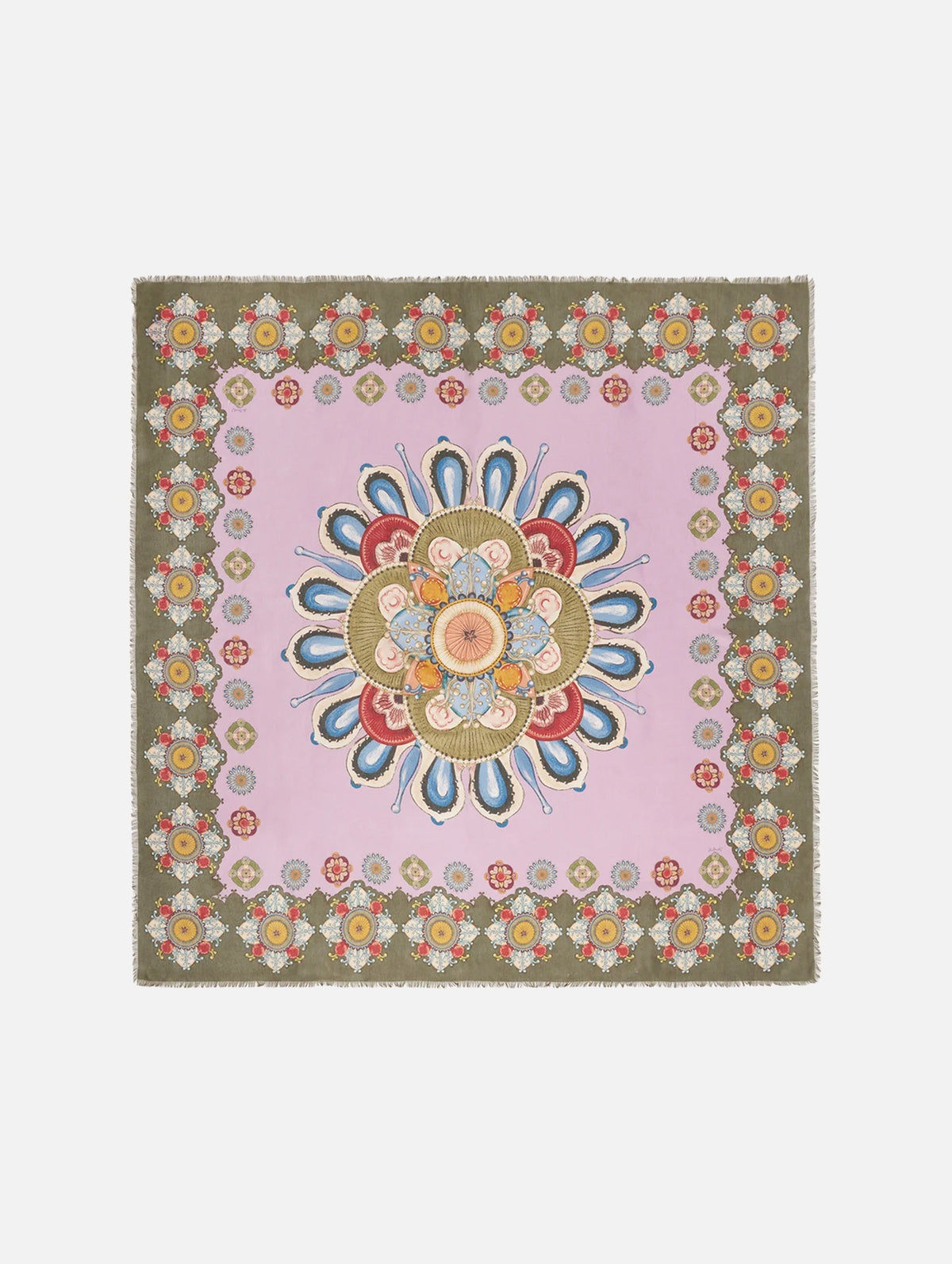 Square Scarf in Dusty Pink Nucleus Placée