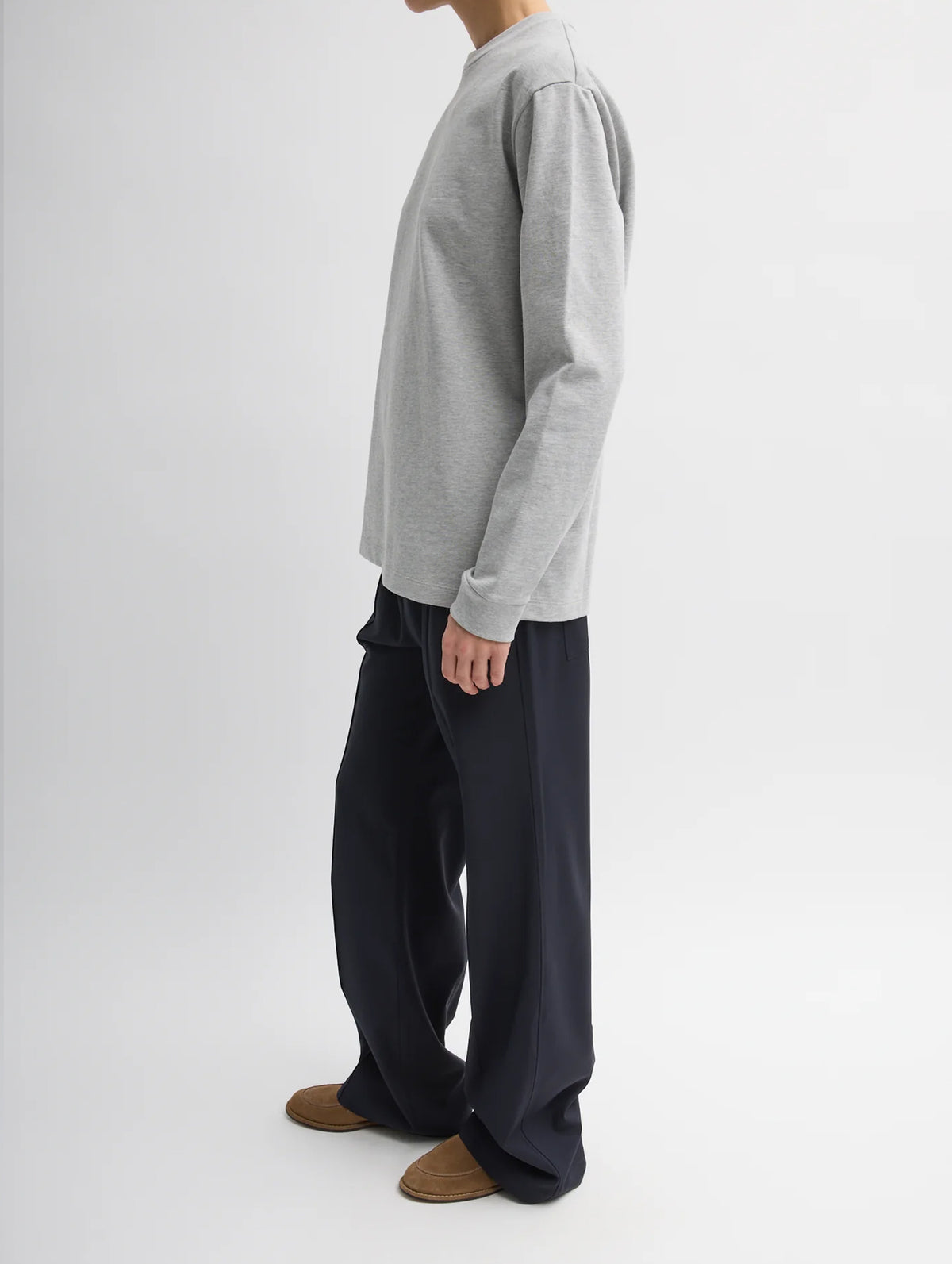 Tropical Wool Regular Scottie Jogger in Navy