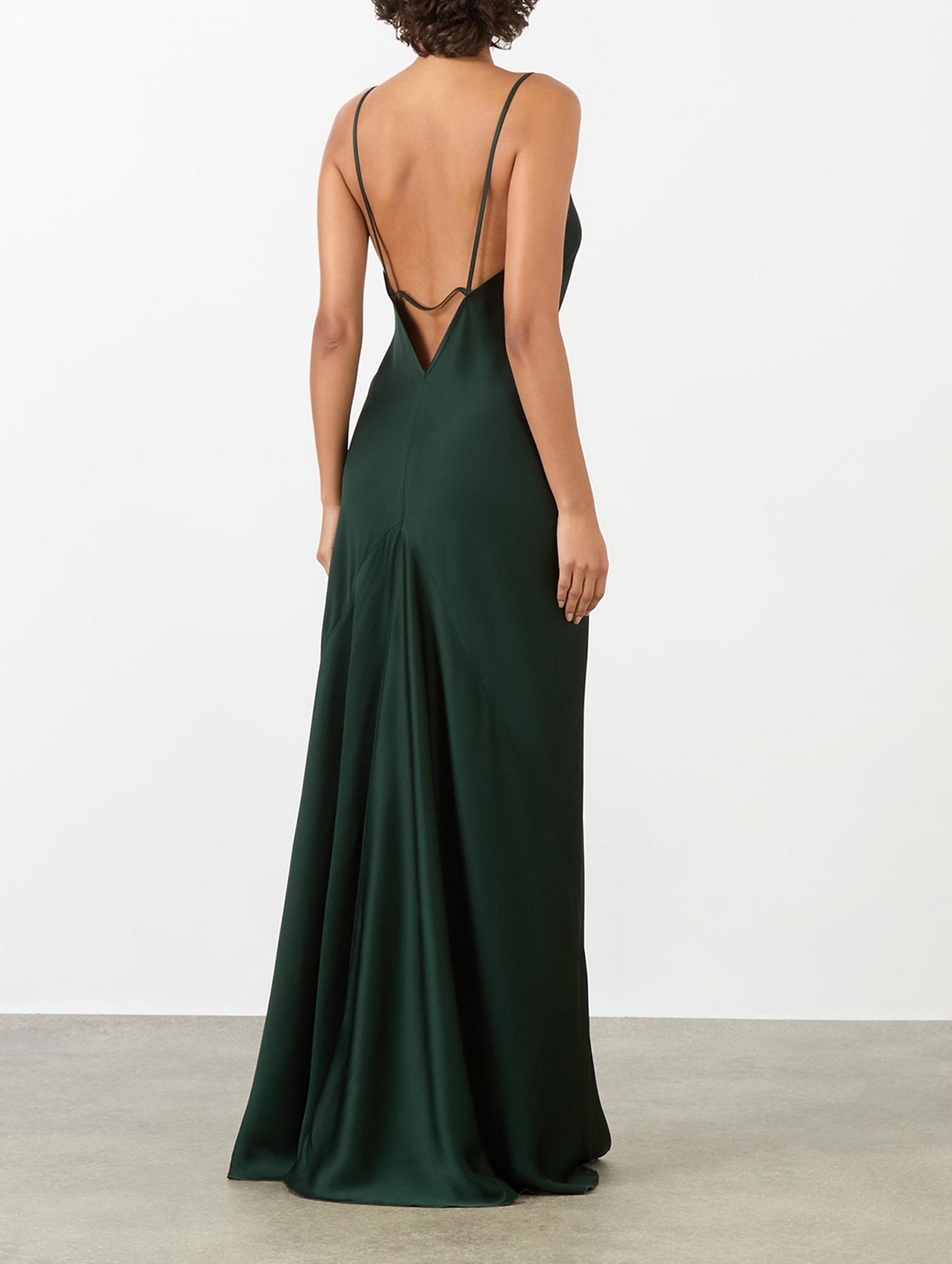 Floorlength Cami Dress in Seaweed