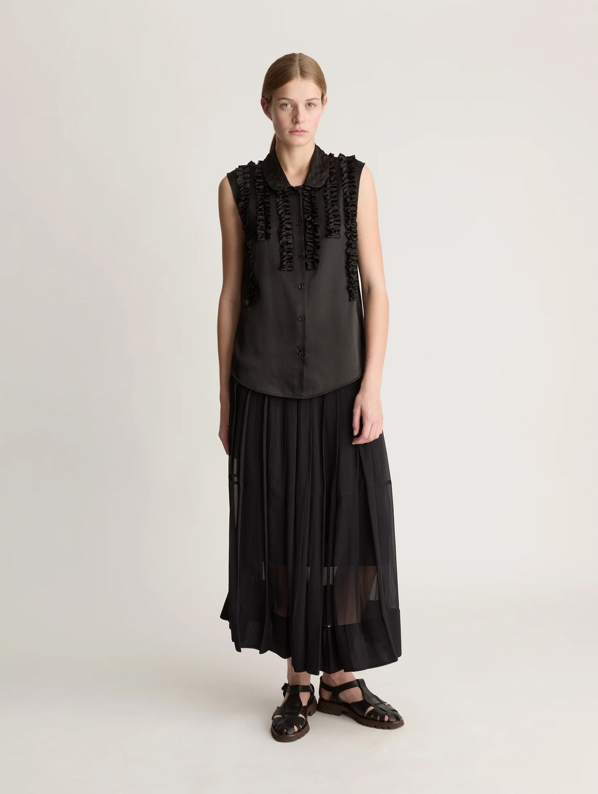 Sherry Sleeveless Blouse in Black