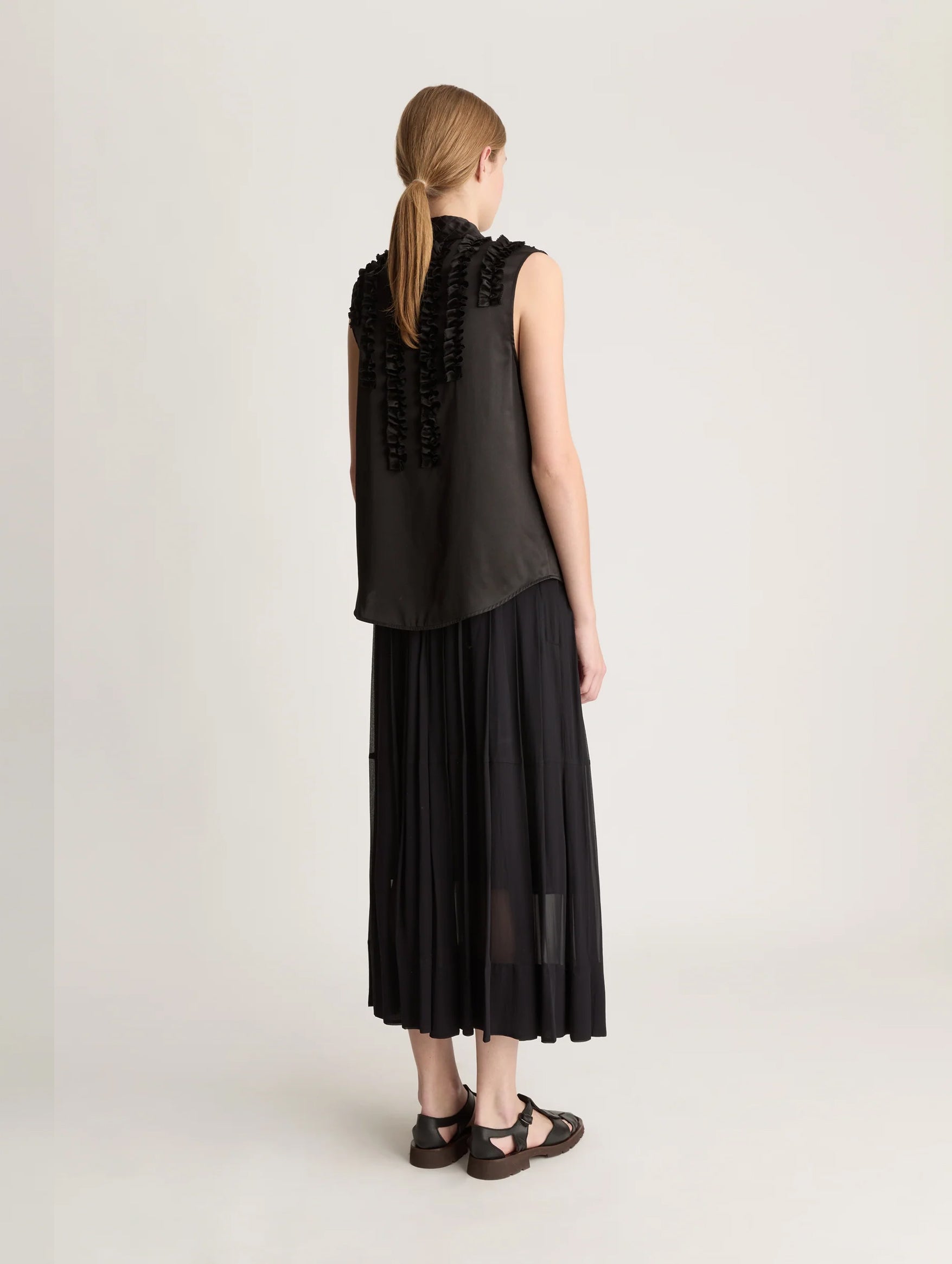 Sherry Sleeveless Blouse in Black