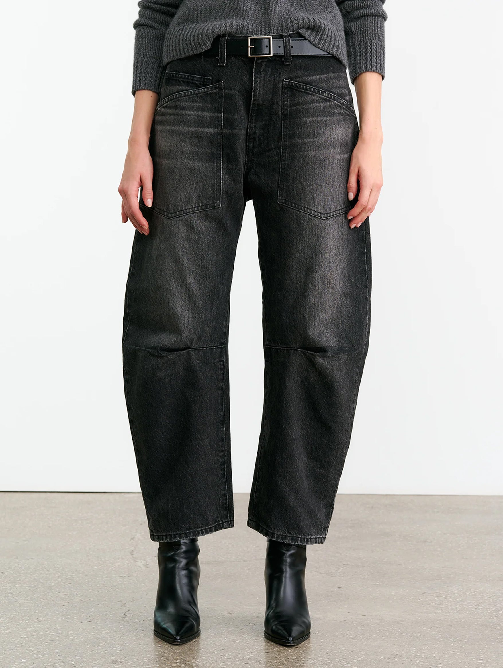 Shon Jean in Black Stone Wash