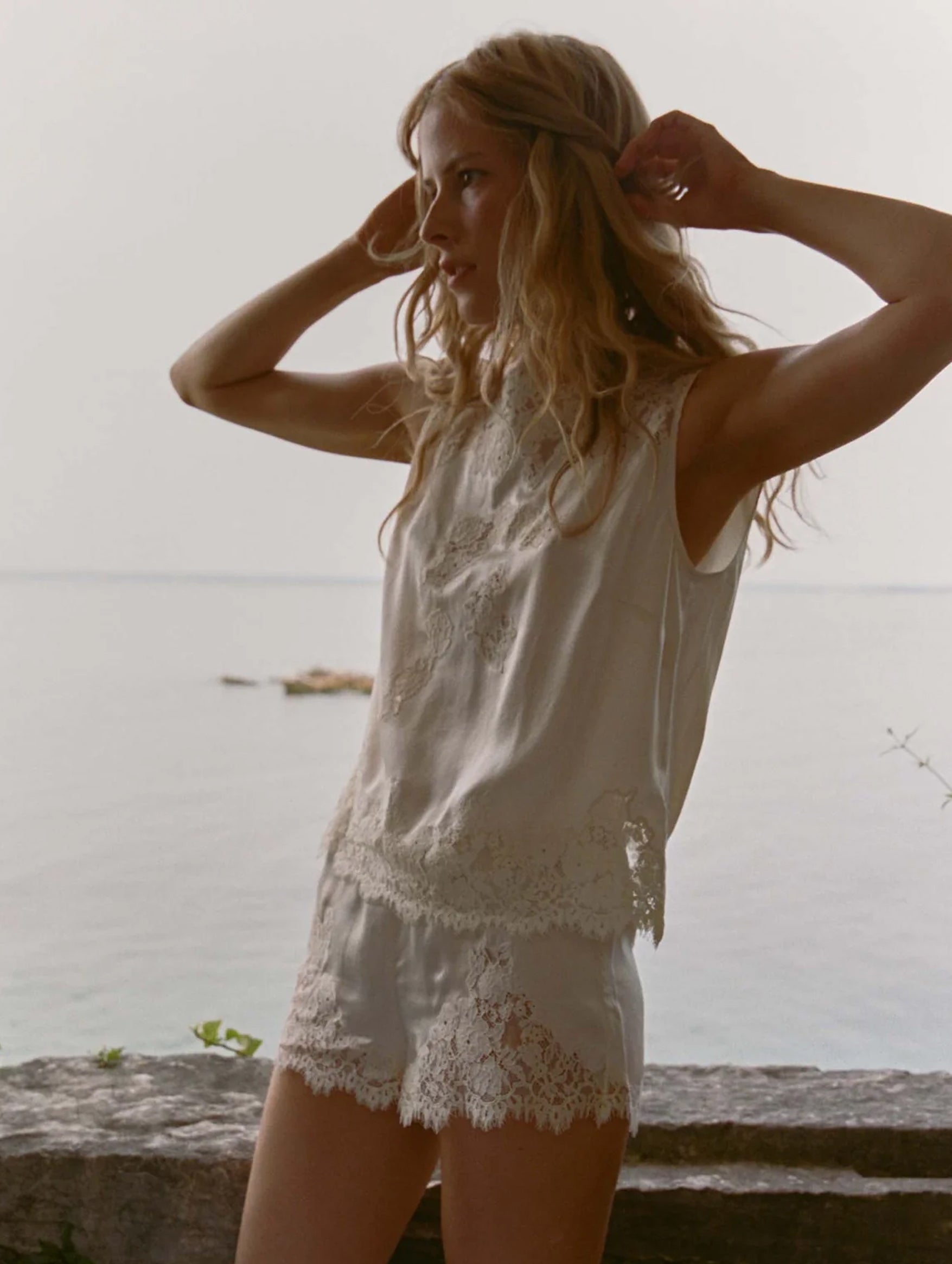 Iona Silk Short in Sea Salt