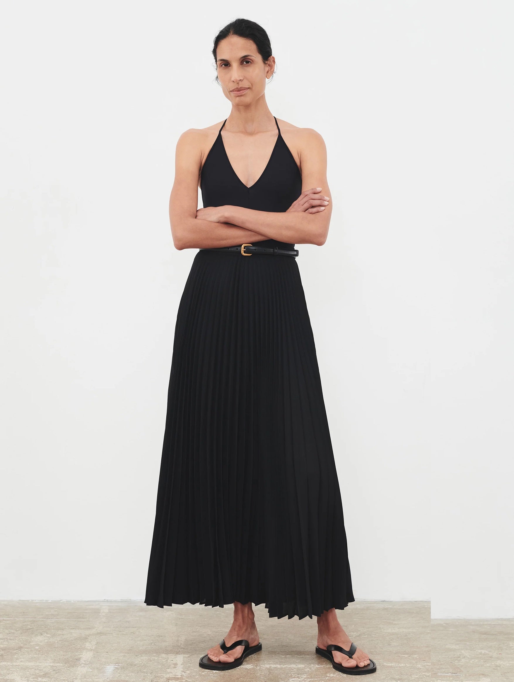 Pleated Skirt in Black