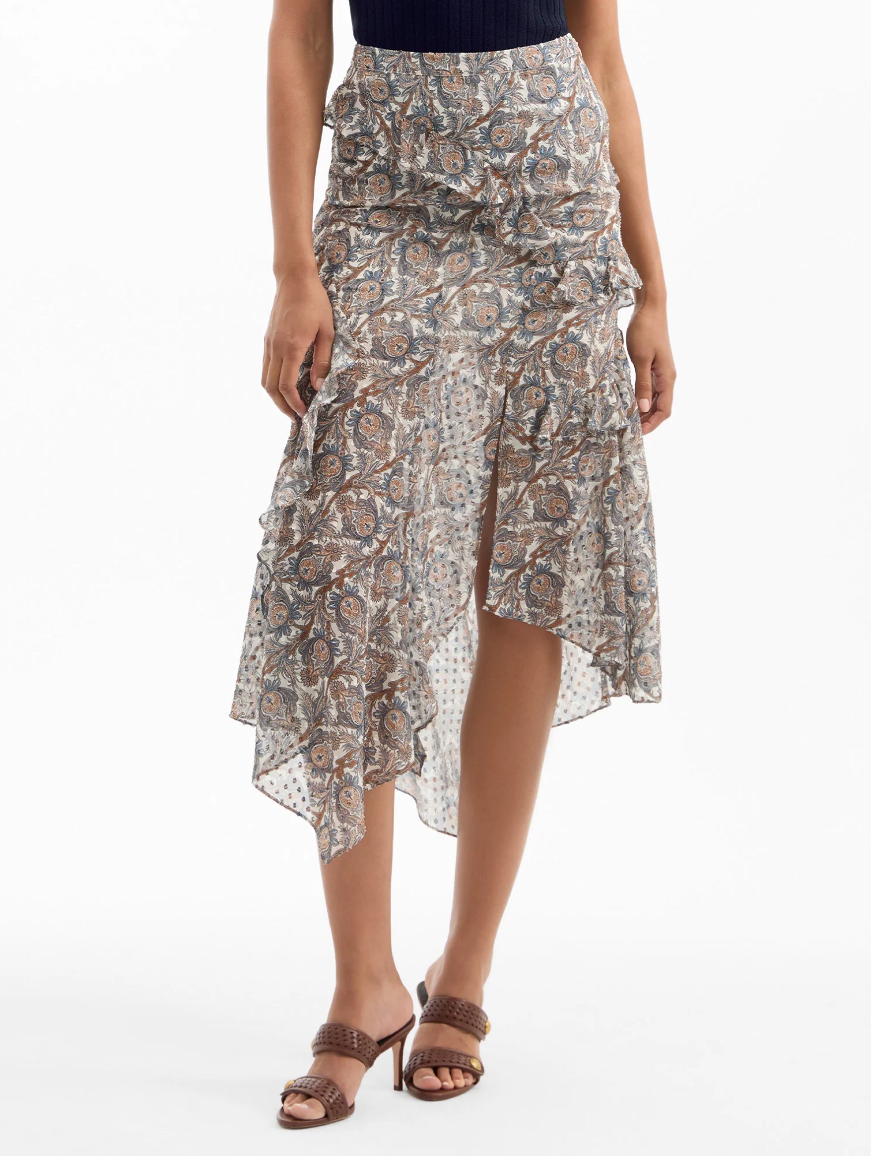 Eleonora Skirt in Dove Multi