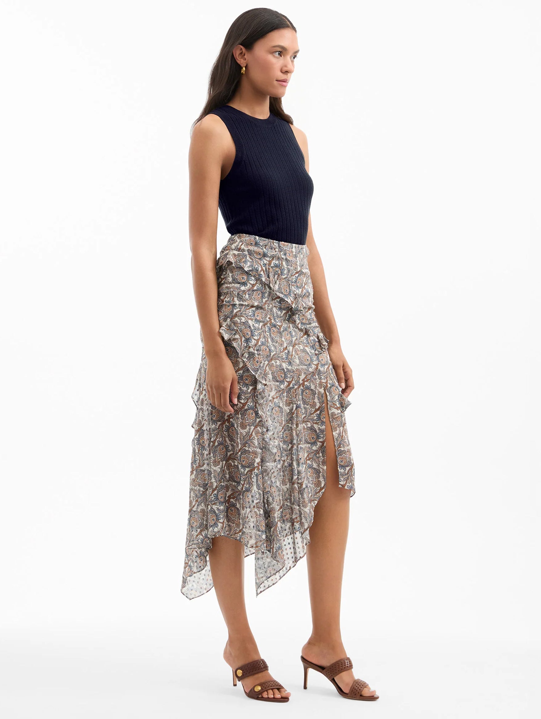 Eleonora Skirt in Dove Multi