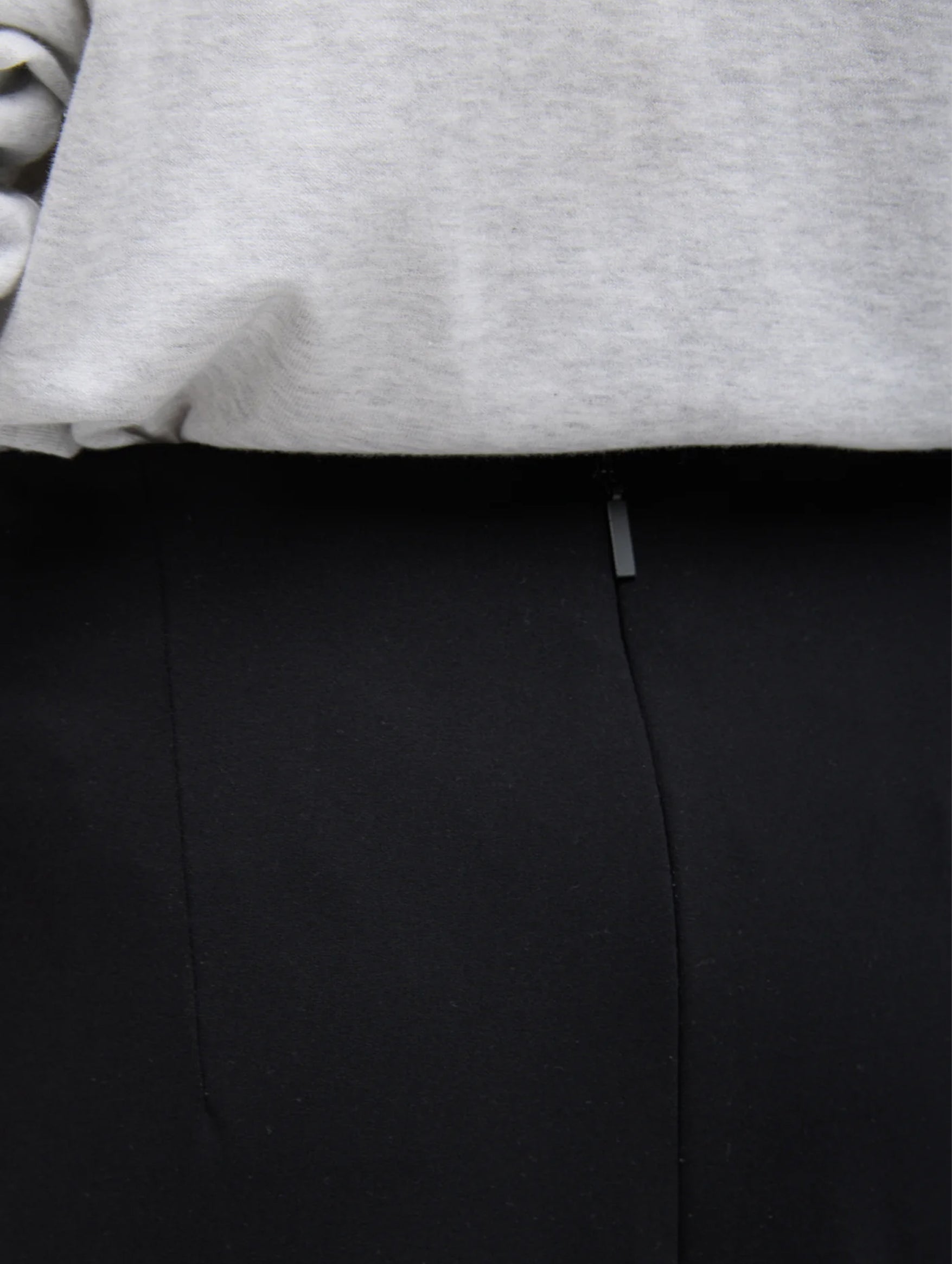 Compact Ultra Stretch Knit Pencil Skirt in Black
