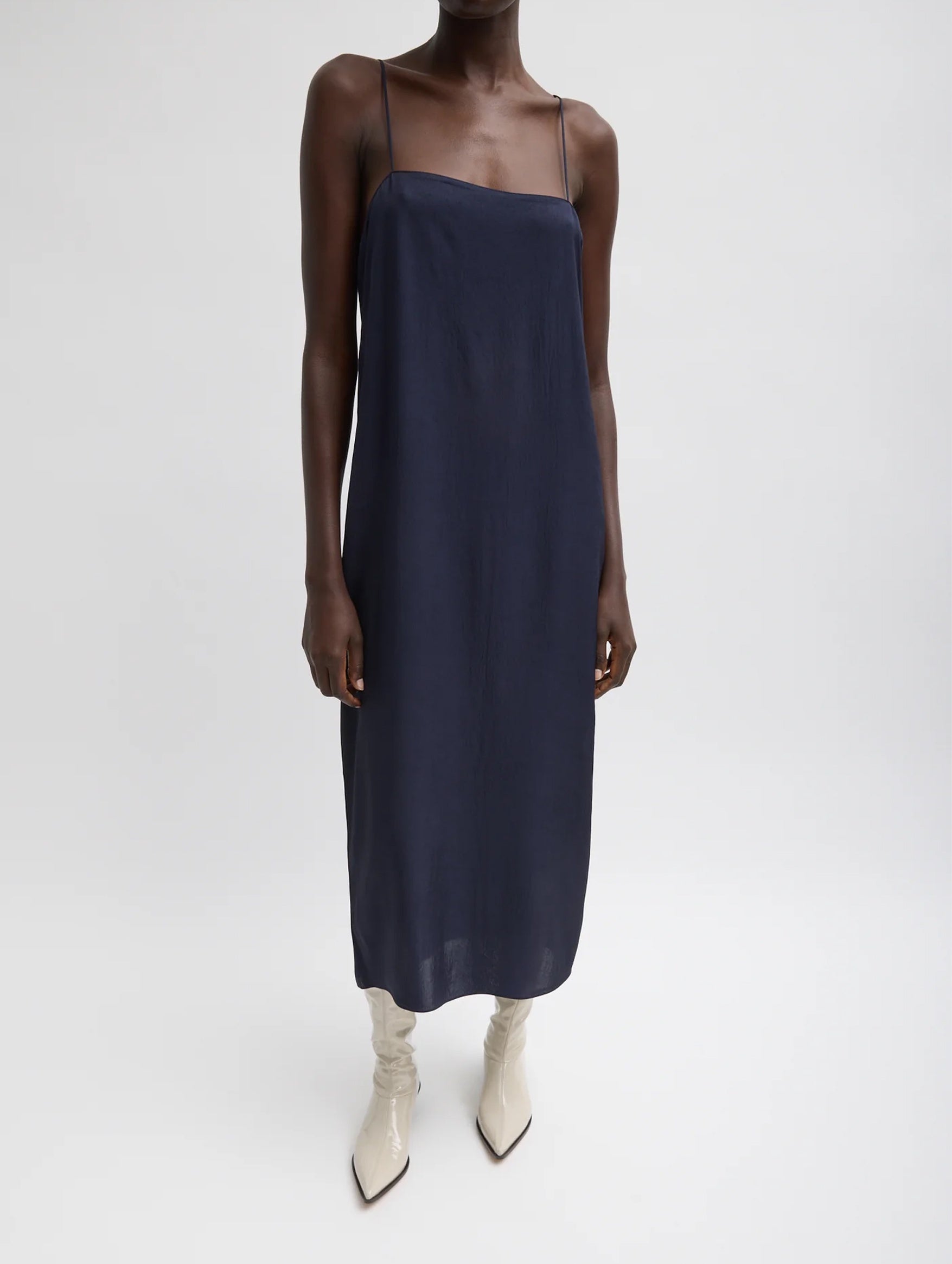 The Slip Dress in Navy