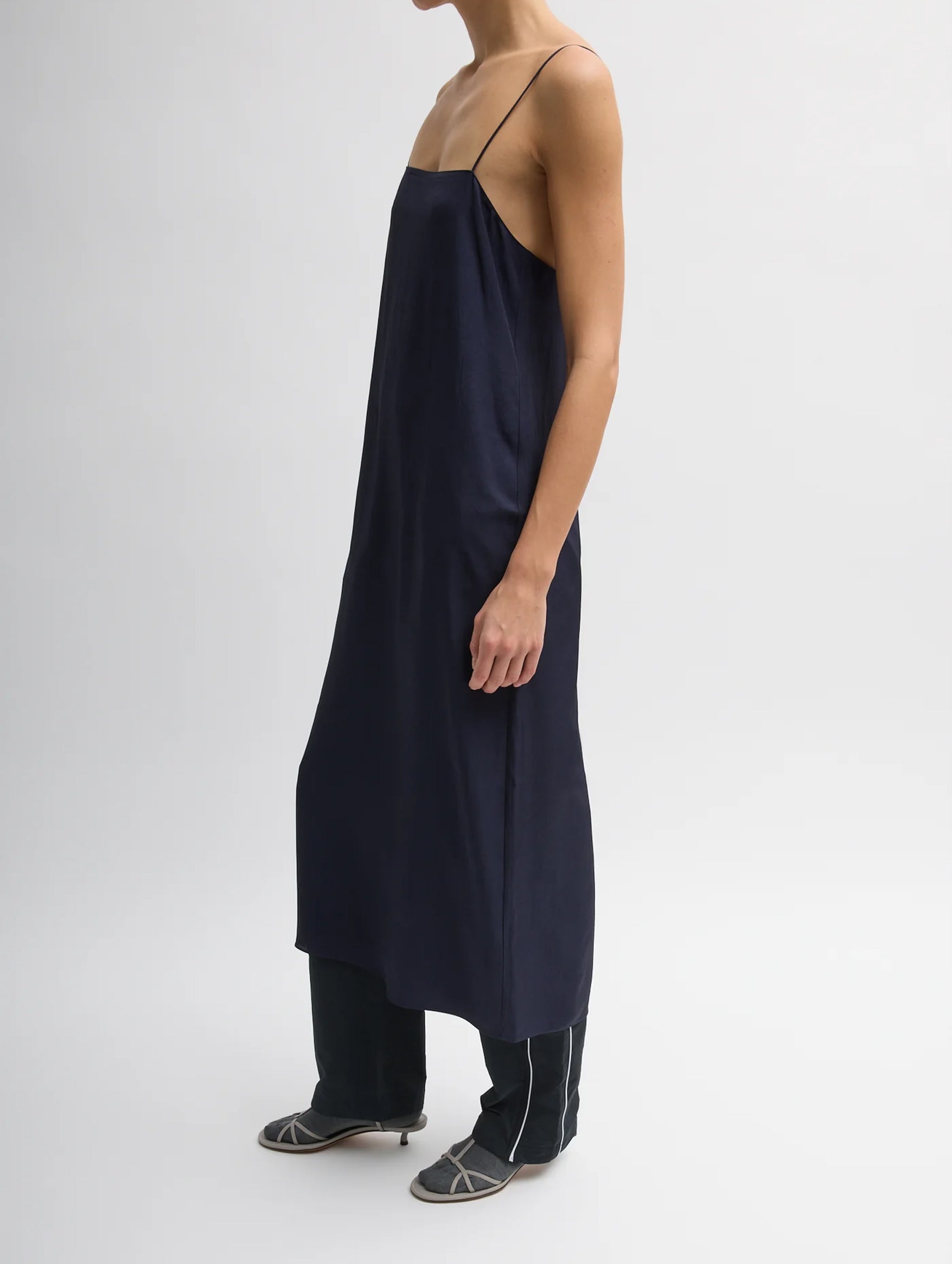 The Slip Dress in Navy