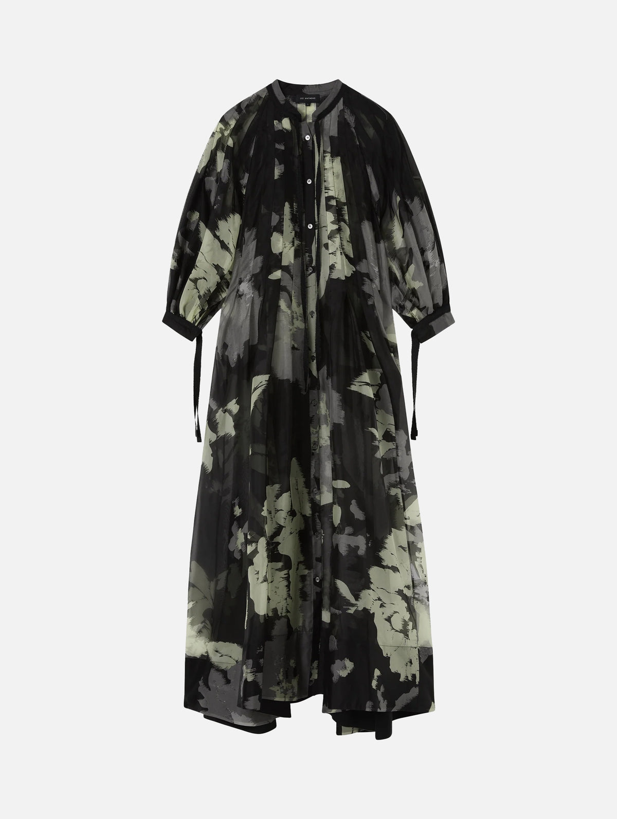 Sonja Silk Maxi Dress in Flint