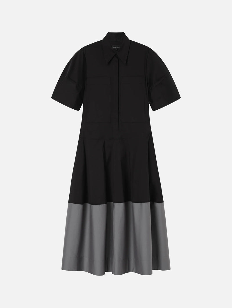 Spencer Lantern Dress in Black